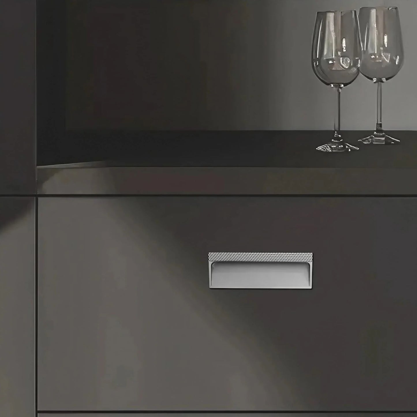 Integrated Molding Rectangle Recessed Cabinet Handles - KAHO Hardware