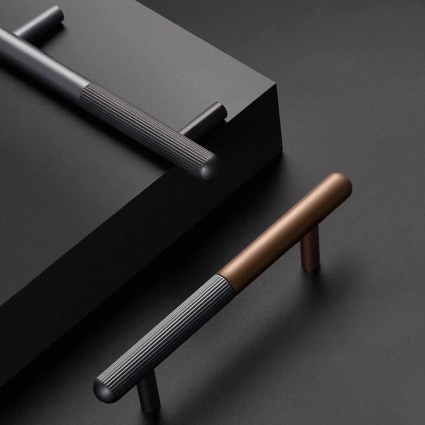 two-tone-cabinet-handle-coffee-and-gray-96mm