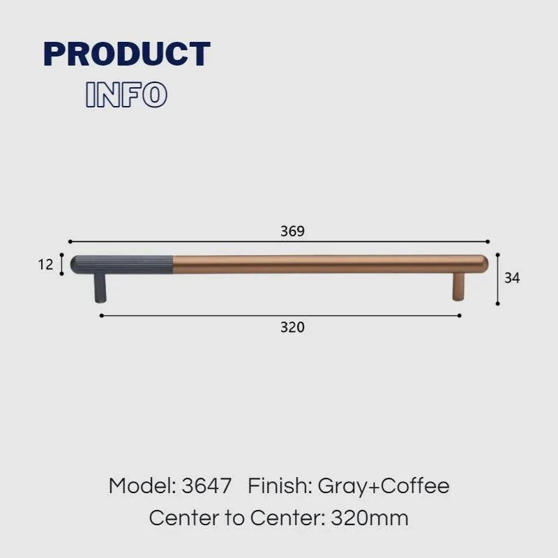 two-tone-cabinet-handle-coffee-and-gray-320mm