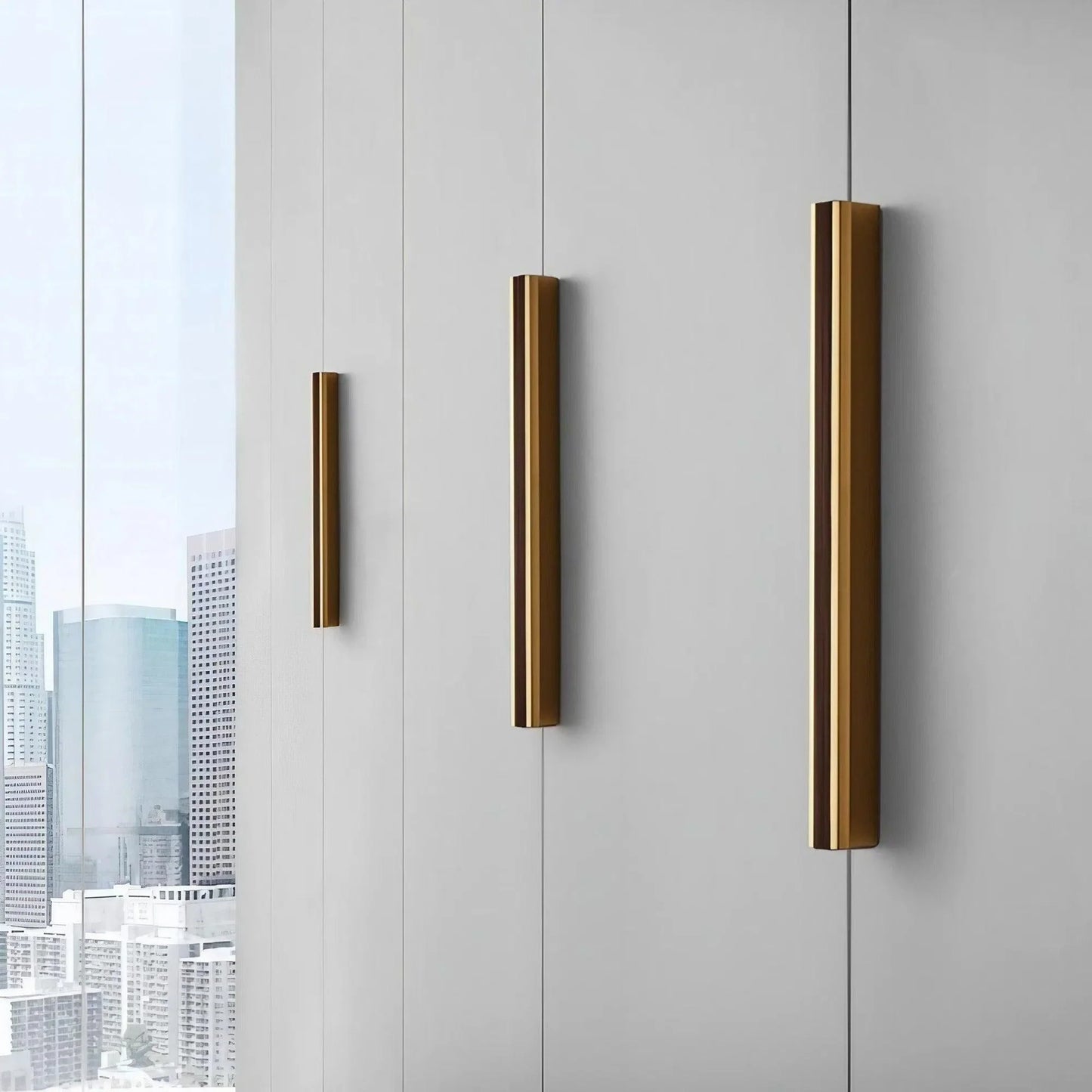 T Shaped Two-Color Extended Wardrobe Handles - KAHO Hardware