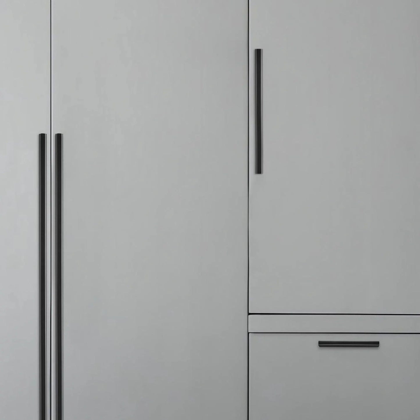 T Shaped Two-Color Extended Wardrobe Handles - KAHO Hardware