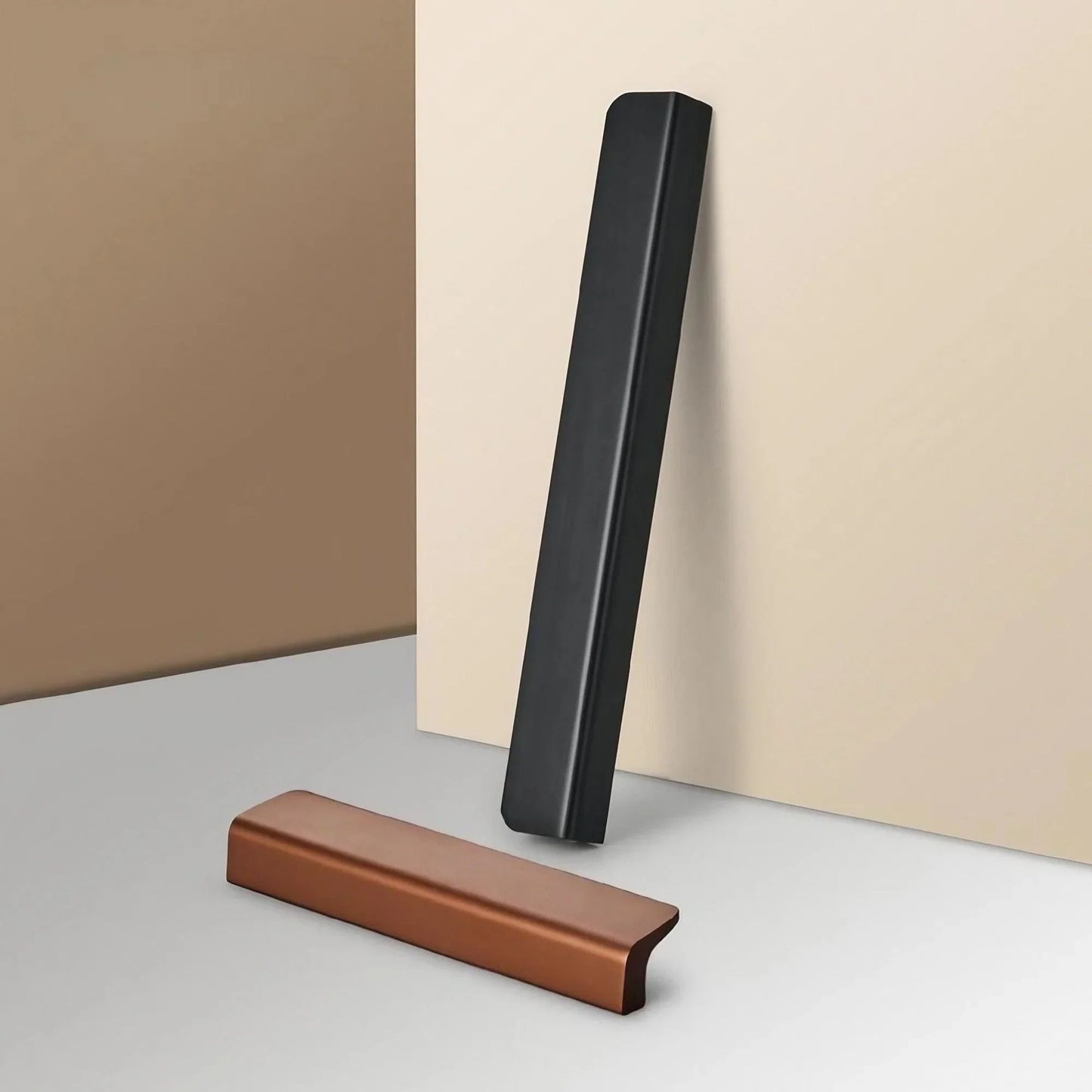 Minimalist F-Shaped Long Cabinet Handles Drawer Pulls - KAHO Hardware
