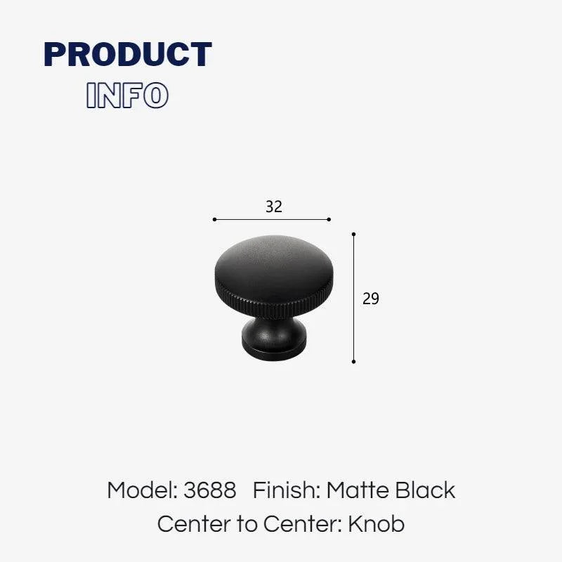Minimalist Zinc Alloy Round Cabinet Knobs Dresser Konbs - KAHO Hardware