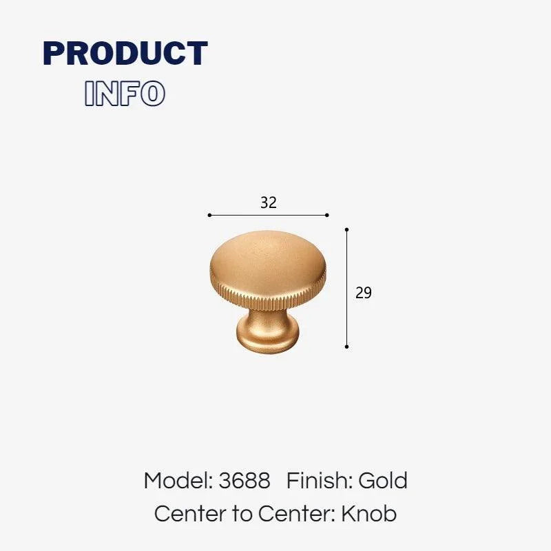 Minimalist Zinc Alloy Round Cabinet Knobs Dresser Konbs - KAHO Hardware