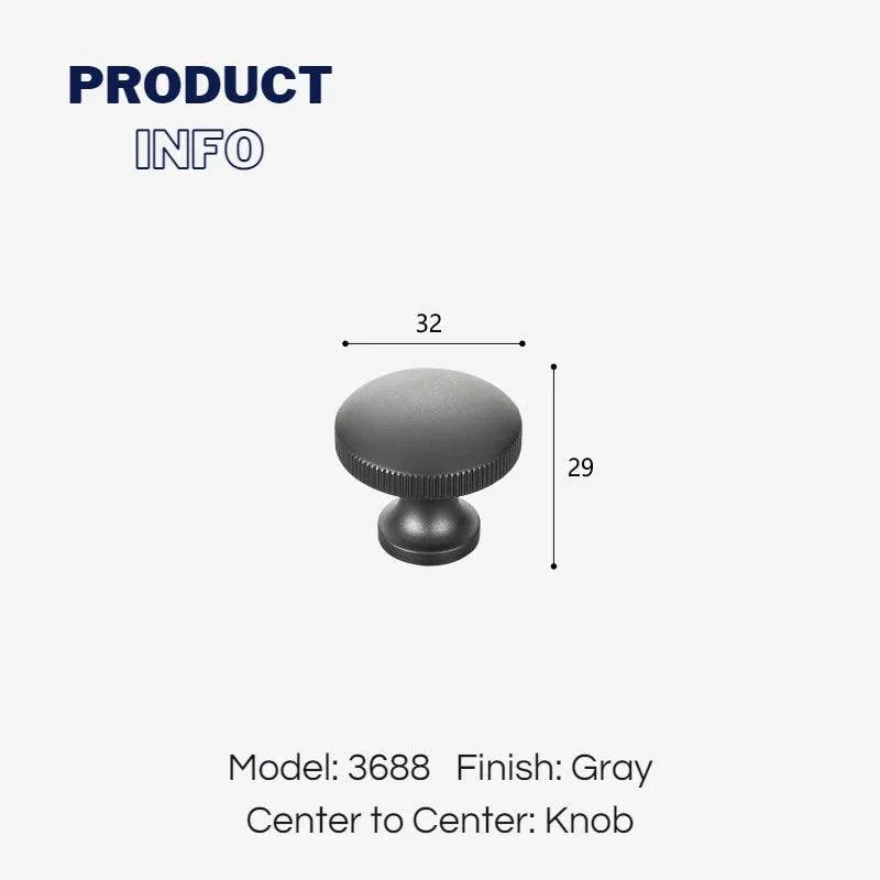Minimalist Zinc Alloy Round Cabinet Knobs Dresser Konbs - KAHO Hardware