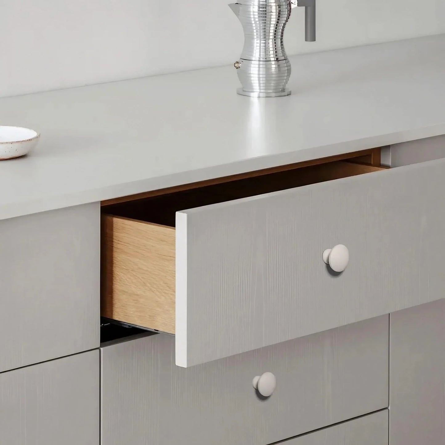 Minimalist Zinc Alloy Round Cabinet Knobs Dresser Konbs - KAHO Hardware