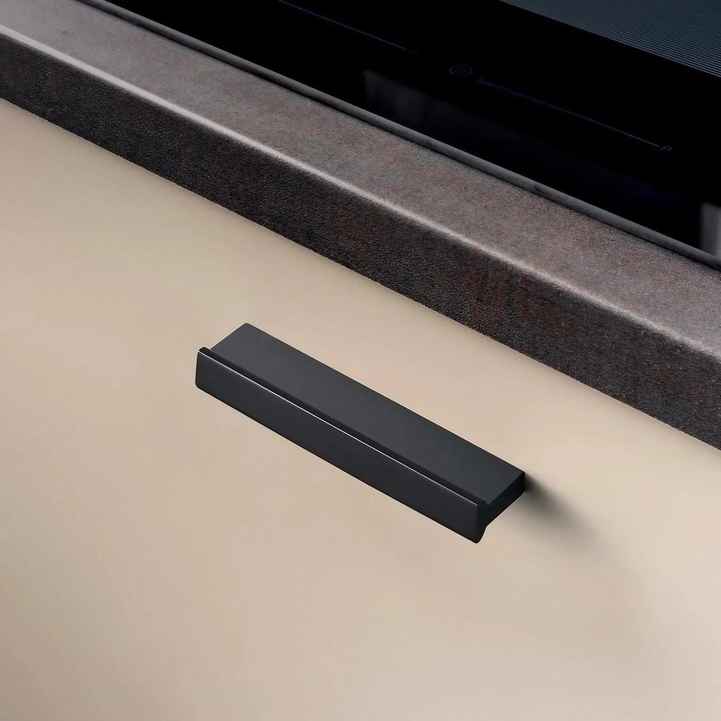 Extended Cupboard Door Handles Solid Space Aluminum Alloy Pulls - KAHO Hardware
