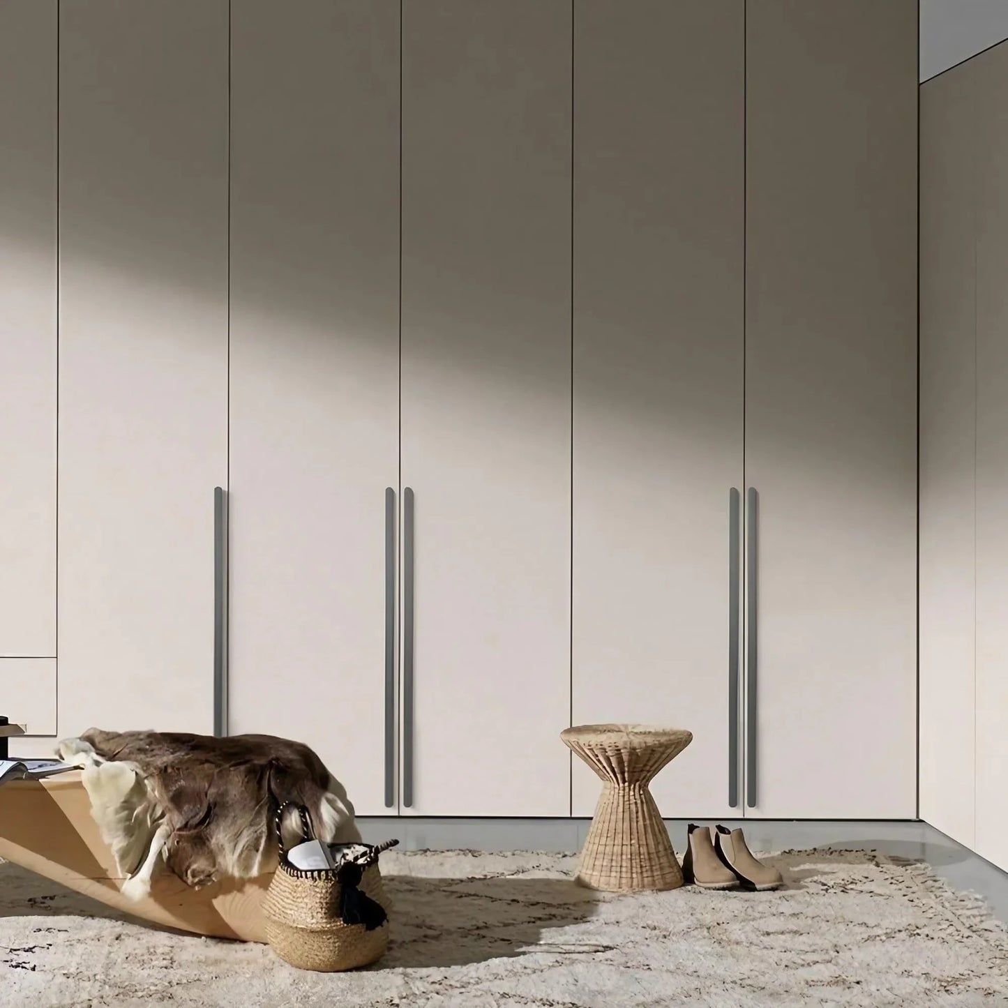 T-shaped Rounded Corner Long Cabinet Pulls - KAHO Hardware