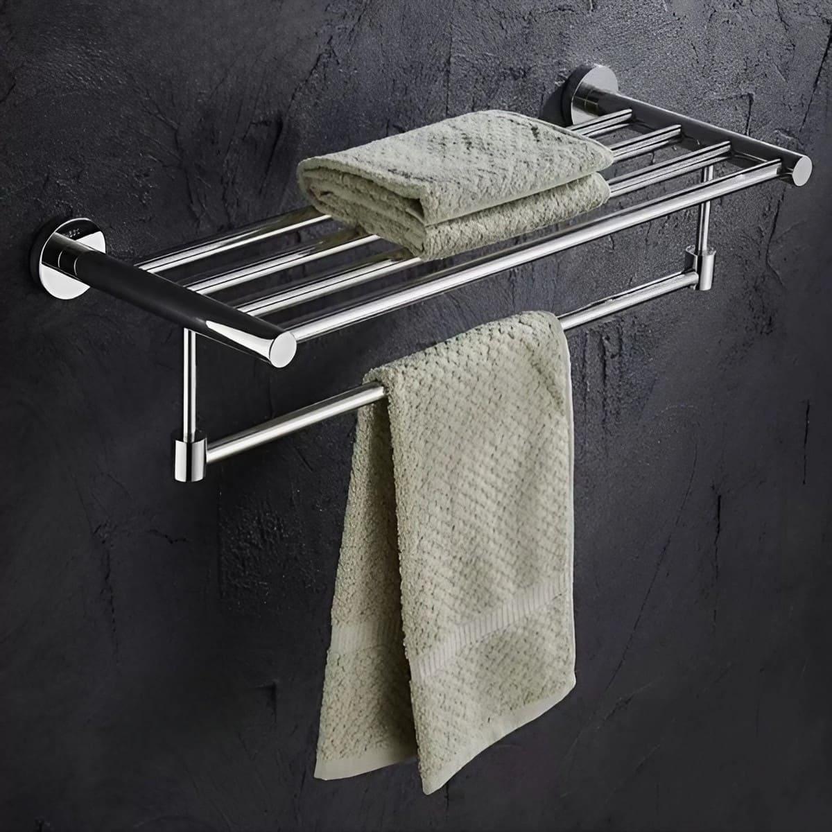 Wall-Mounted Stainless Steel Towel Rack Bathroom – KAHO Hardware