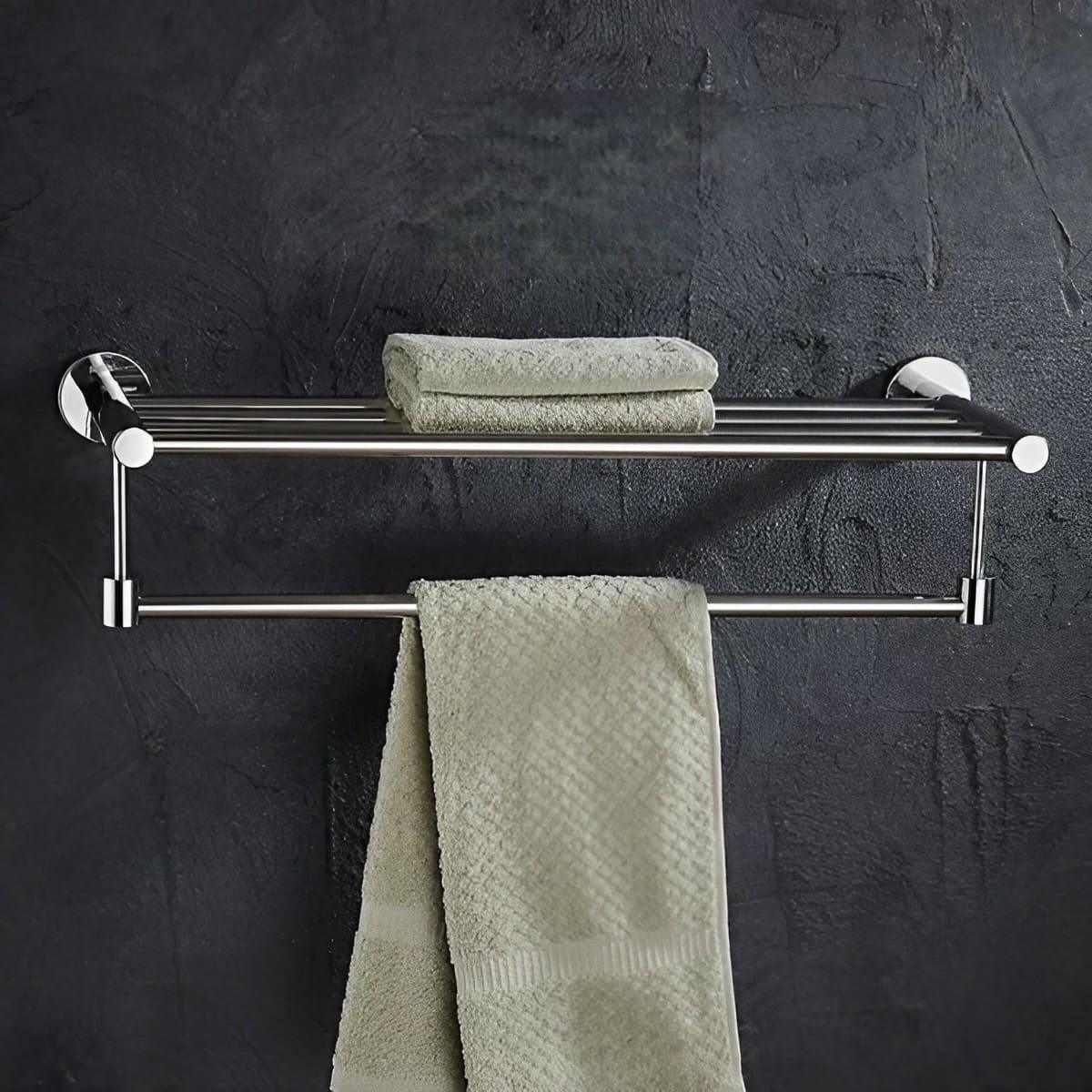 Wall-Mounted Stainless Steel Towel Rack Bathroom - KAHO Hardware
