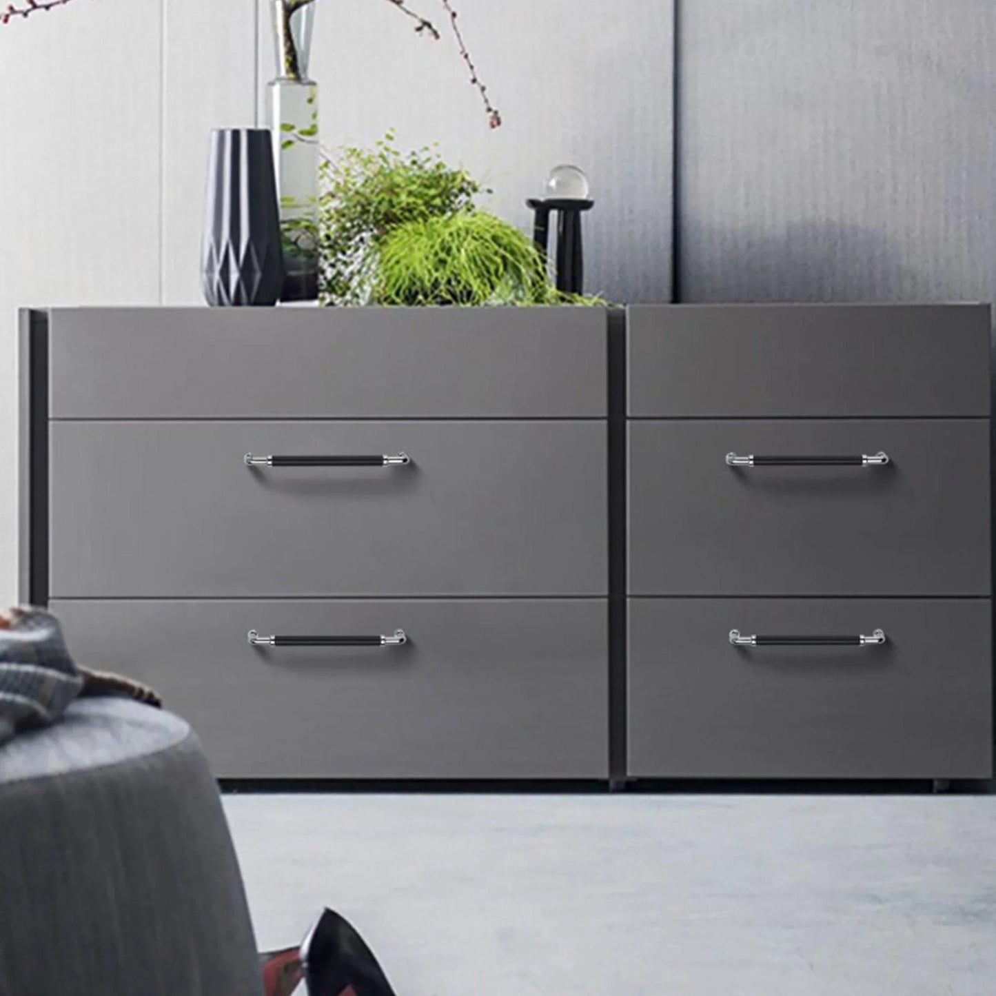 Chrome Kitchen Cabinet Pulls and Knobs Drawer Handles - KAHO Hardware