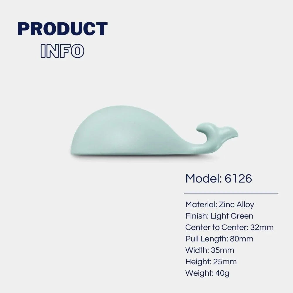 Cartoon Little Whale Kids Room Cabinet Handles and Pulls - KAHO Hardware