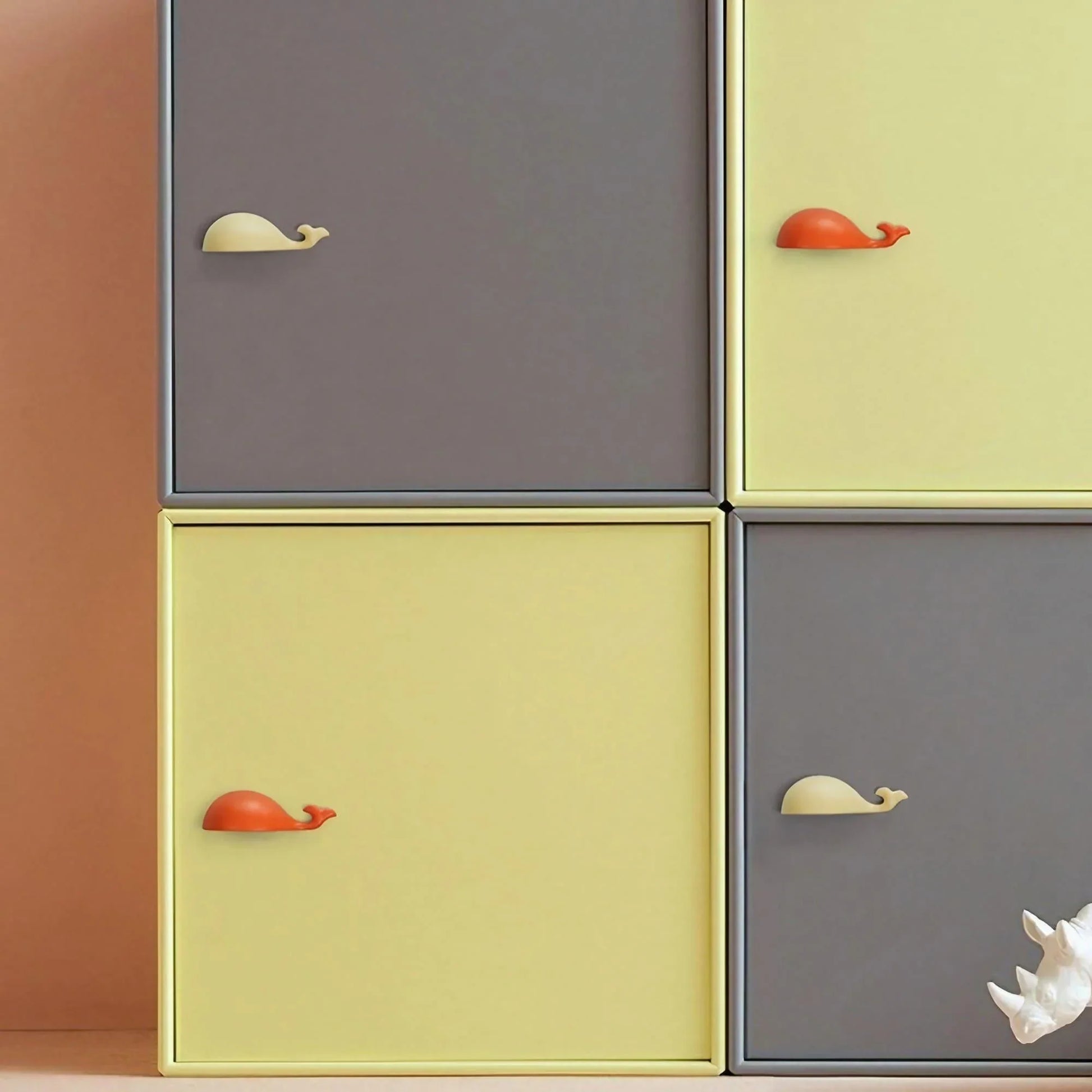 Cartoon Little Whale Kids Room Cabinet Handles and Pulls - KAHO Hardware
