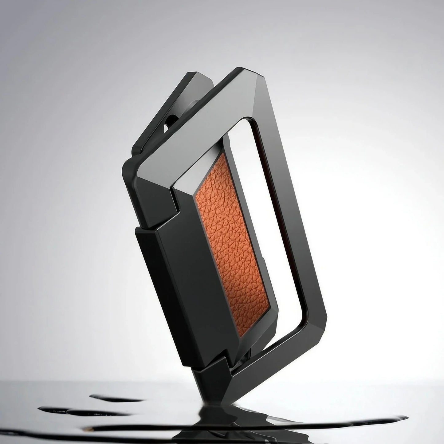 Drawer Concealed Buckle Flat Cabinet Handles in Leather Texture - KAHO Hardware