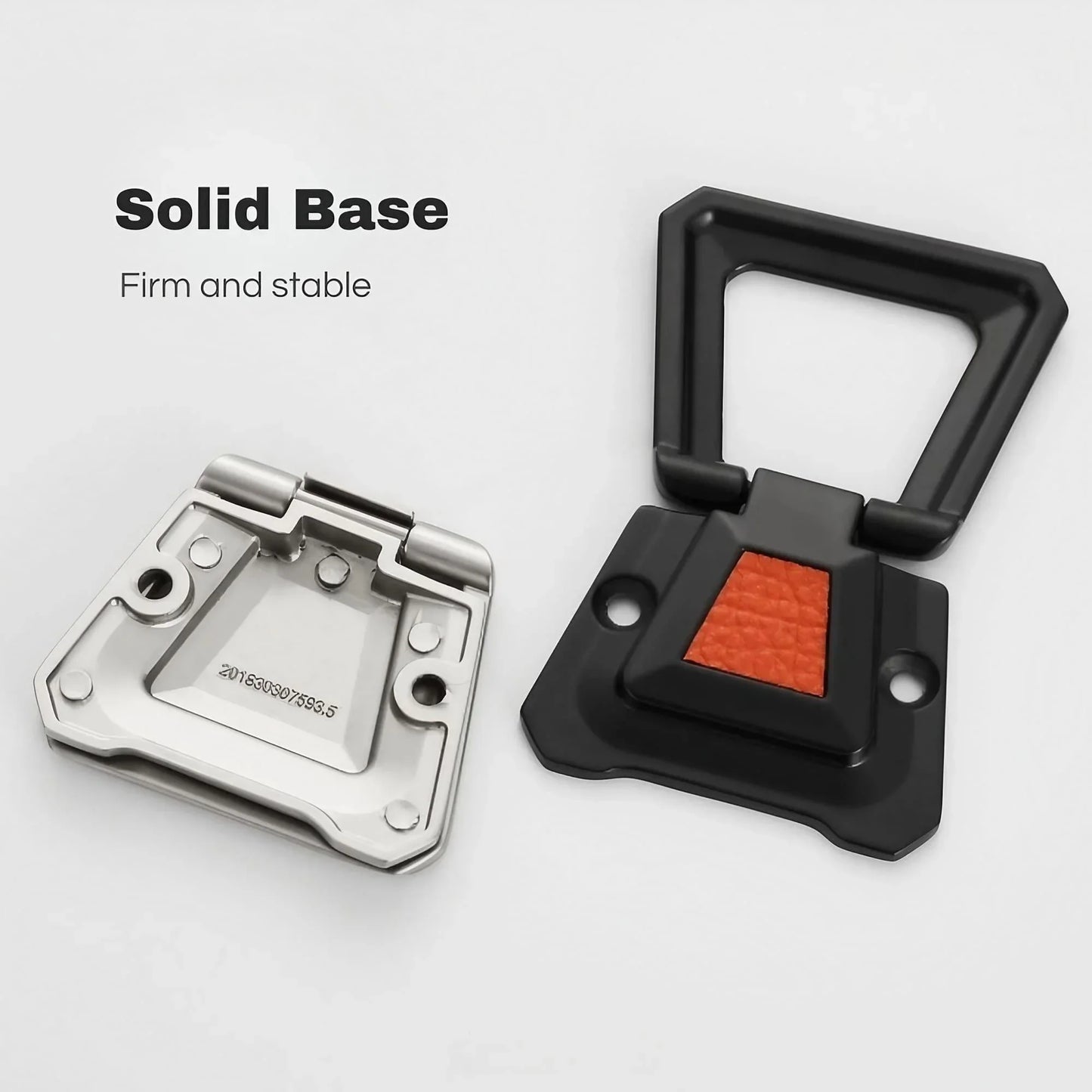 Drawer Concealed Buckle Flat Cabinet Handles in Leather Texture - KAHO Hardware