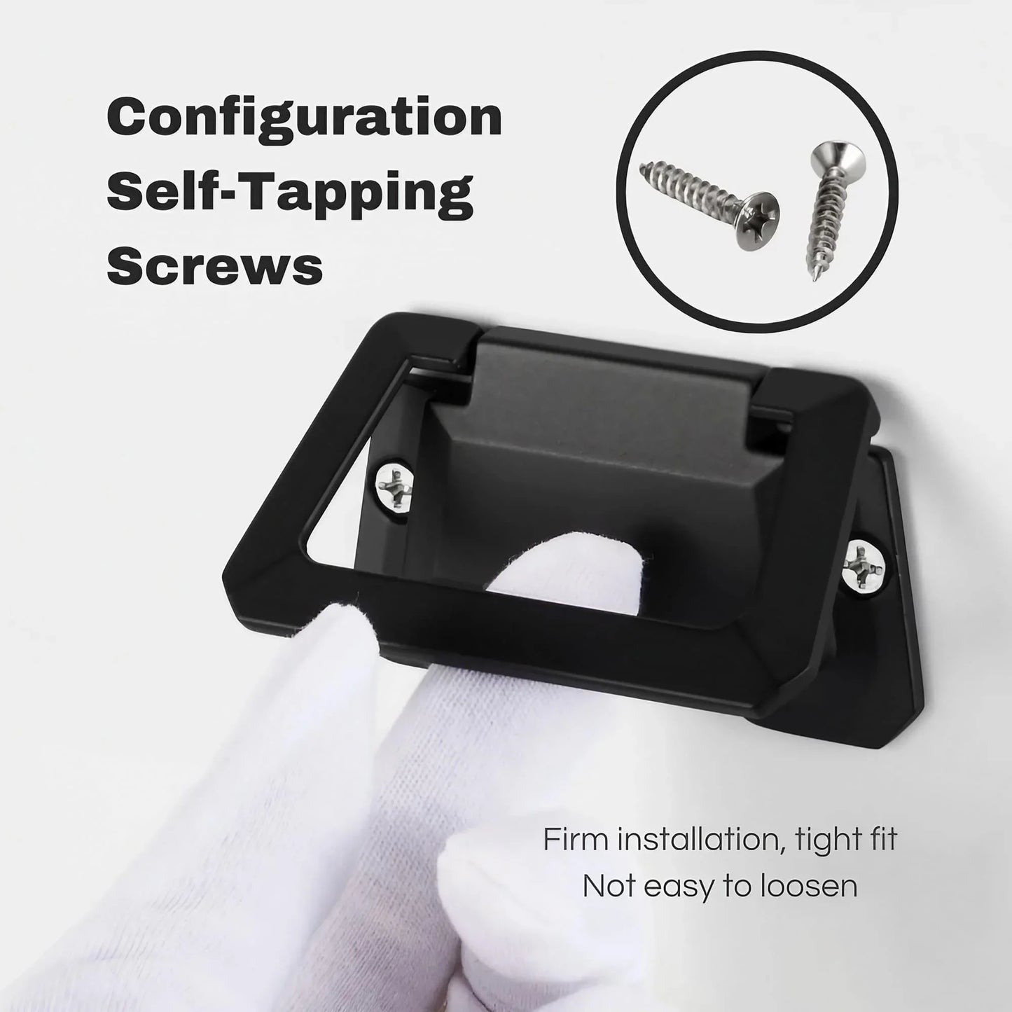 Drawer Concealed Buckle Flat Cabinet Handles in Leather Texture - KAHO Hardware