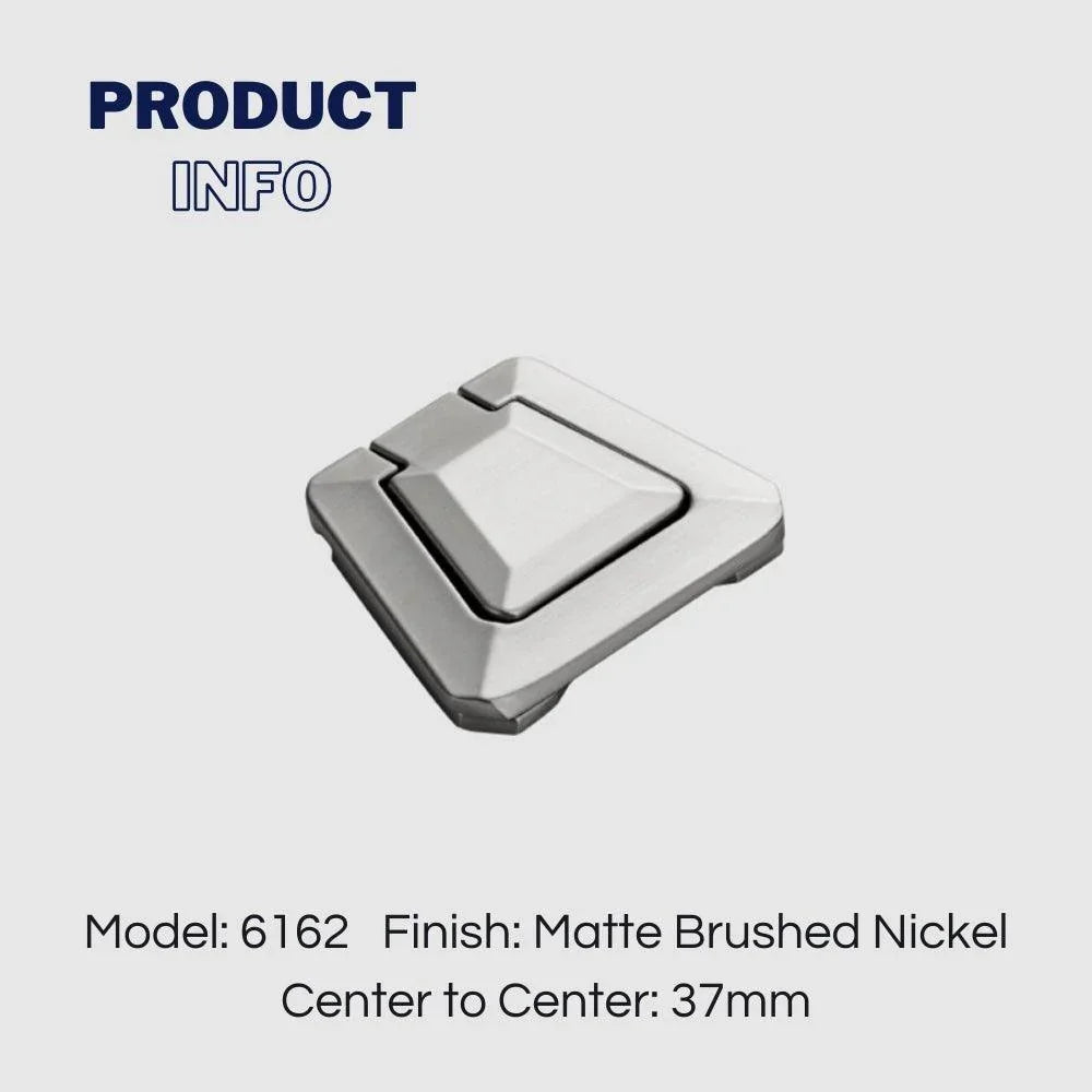 Drawer Concealed Buckle Flat Cabinet Handles in Leather Texture - KAHO Hardware