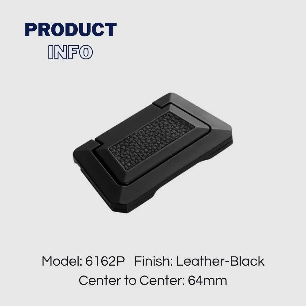 Drawer Concealed Buckle Flat Cabinet Handles in Leather Texture - KAHO Hardware