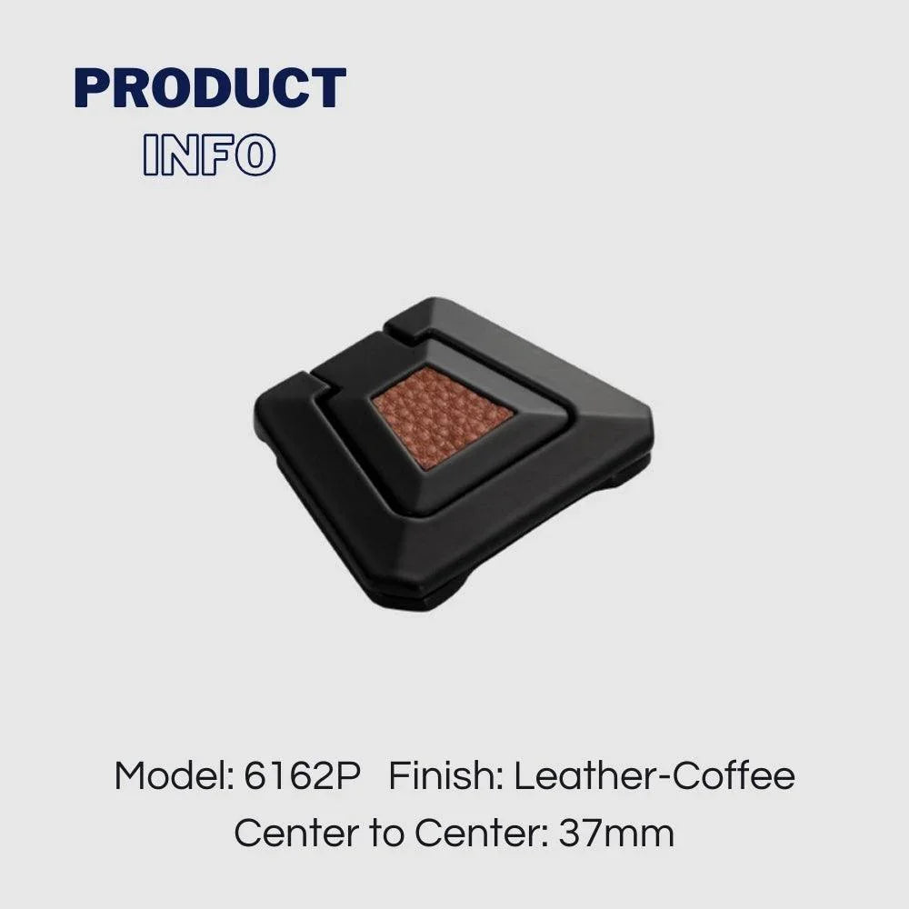 Drawer Concealed Buckle Flat Cabinet Handles in Leather Texture - KAHO Hardware