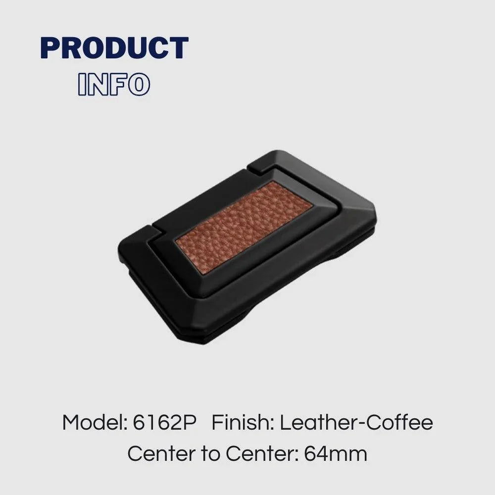 Drawer Concealed Buckle Flat Cabinet Handles in Leather Texture - KAHO Hardware