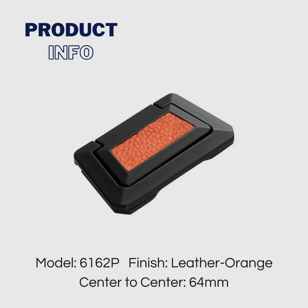 Drawer Concealed Buckle Flat Cabinet Handles in Leather Texture - KAHO Hardware