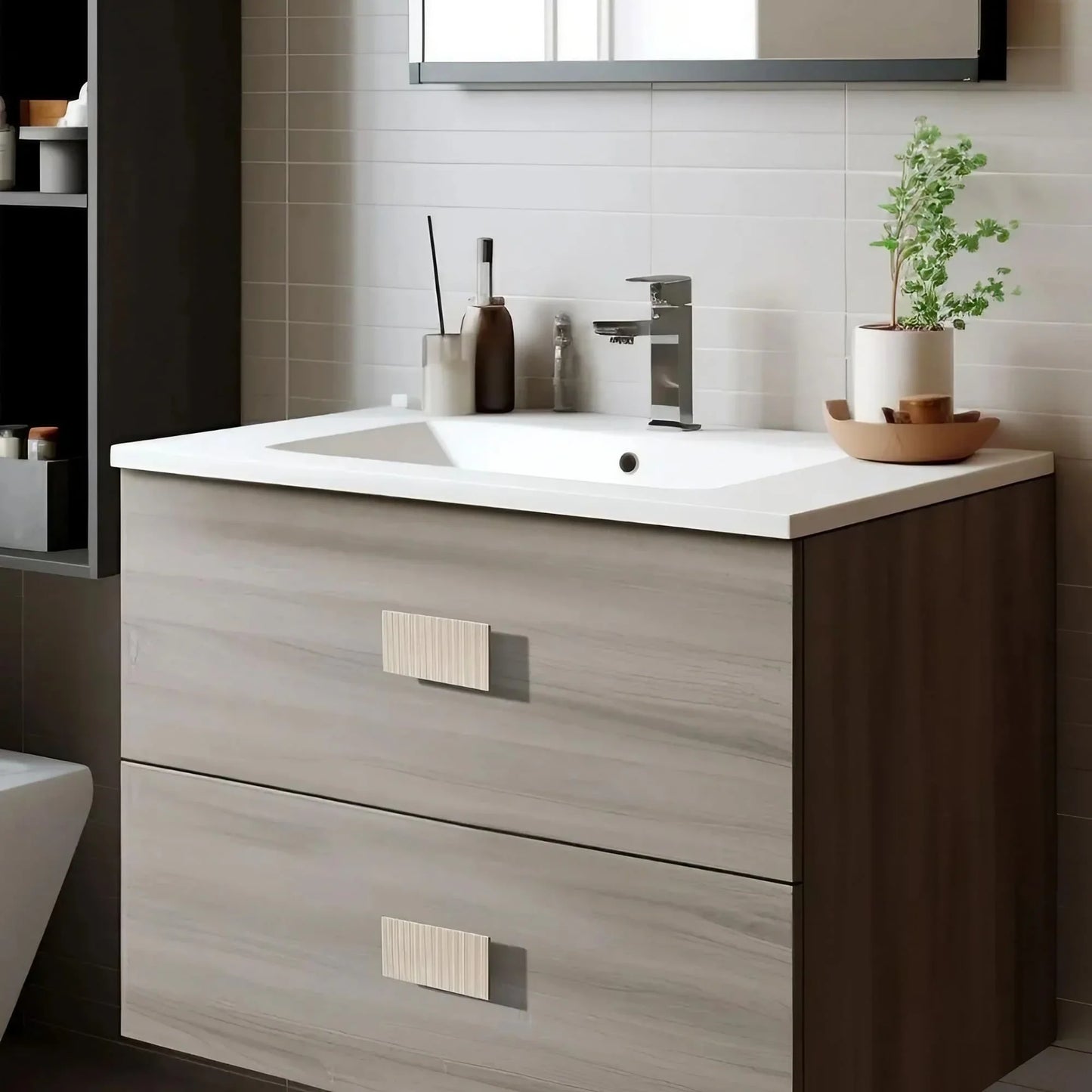 Distinctive Square Stripes Handles for Kitchen Cabinets - KAHO Hardware