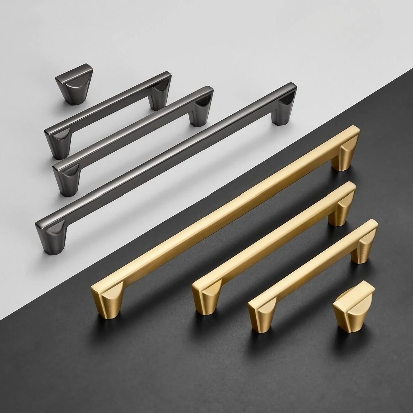 Stylish Conical Brushed Nickel Cabinet Pulls and Knobs - KAHO Hardware