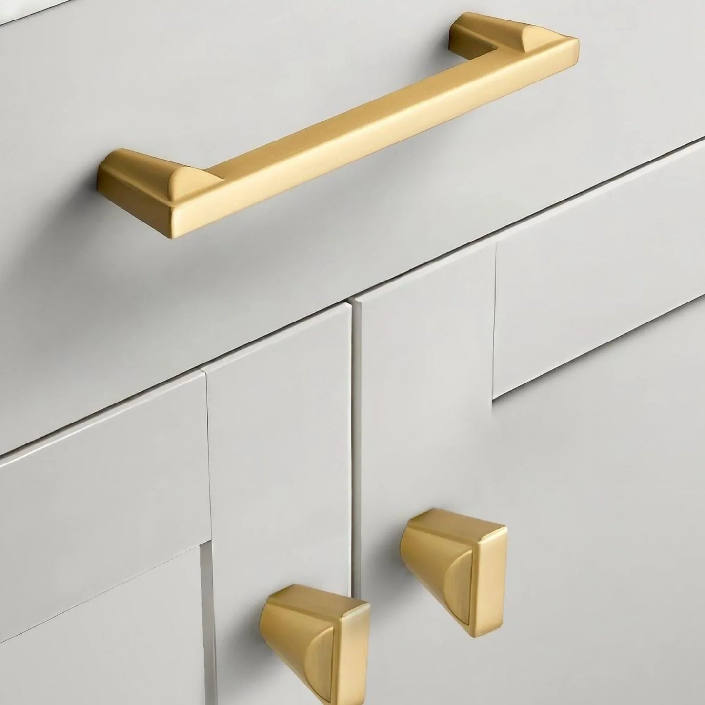 Stylish Conical Brushed Nickel Cabinet Pulls and Knobs - KAHO Hardware