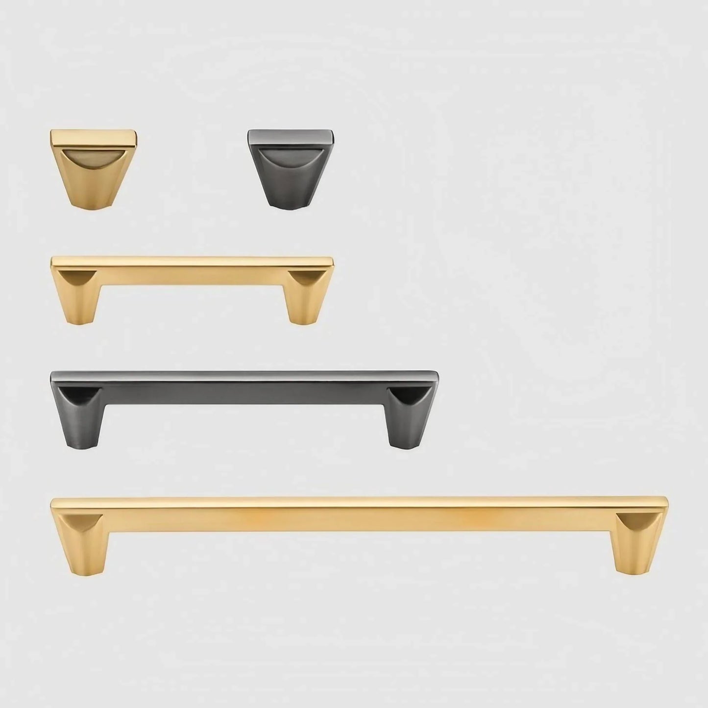 Stylish Conical Brushed Nickel Cabinet Pulls and Knobs - KAHO Hardware