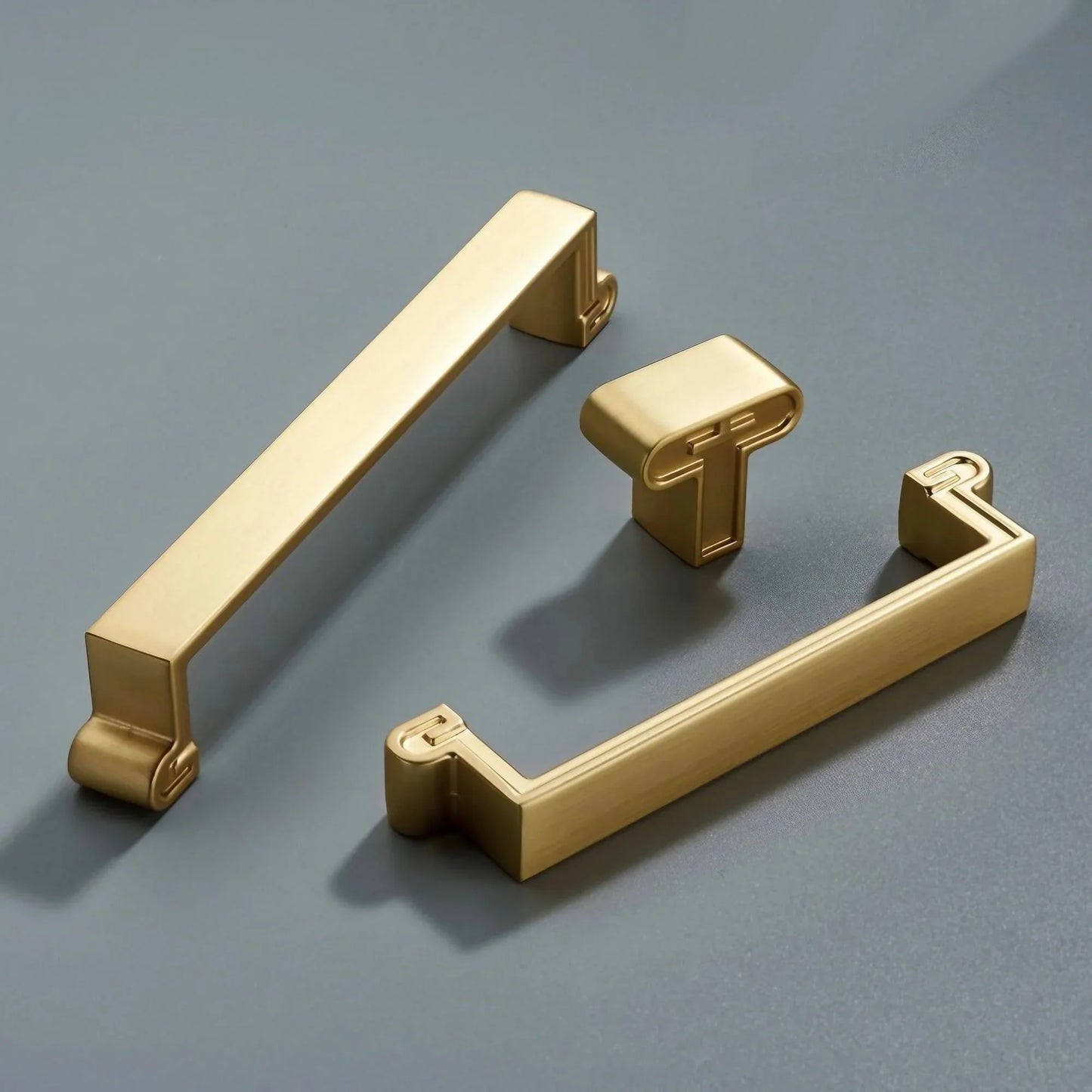 Antique Brushed Brass Cabinet Pulls Dresser Knobs - KAHO Hardware