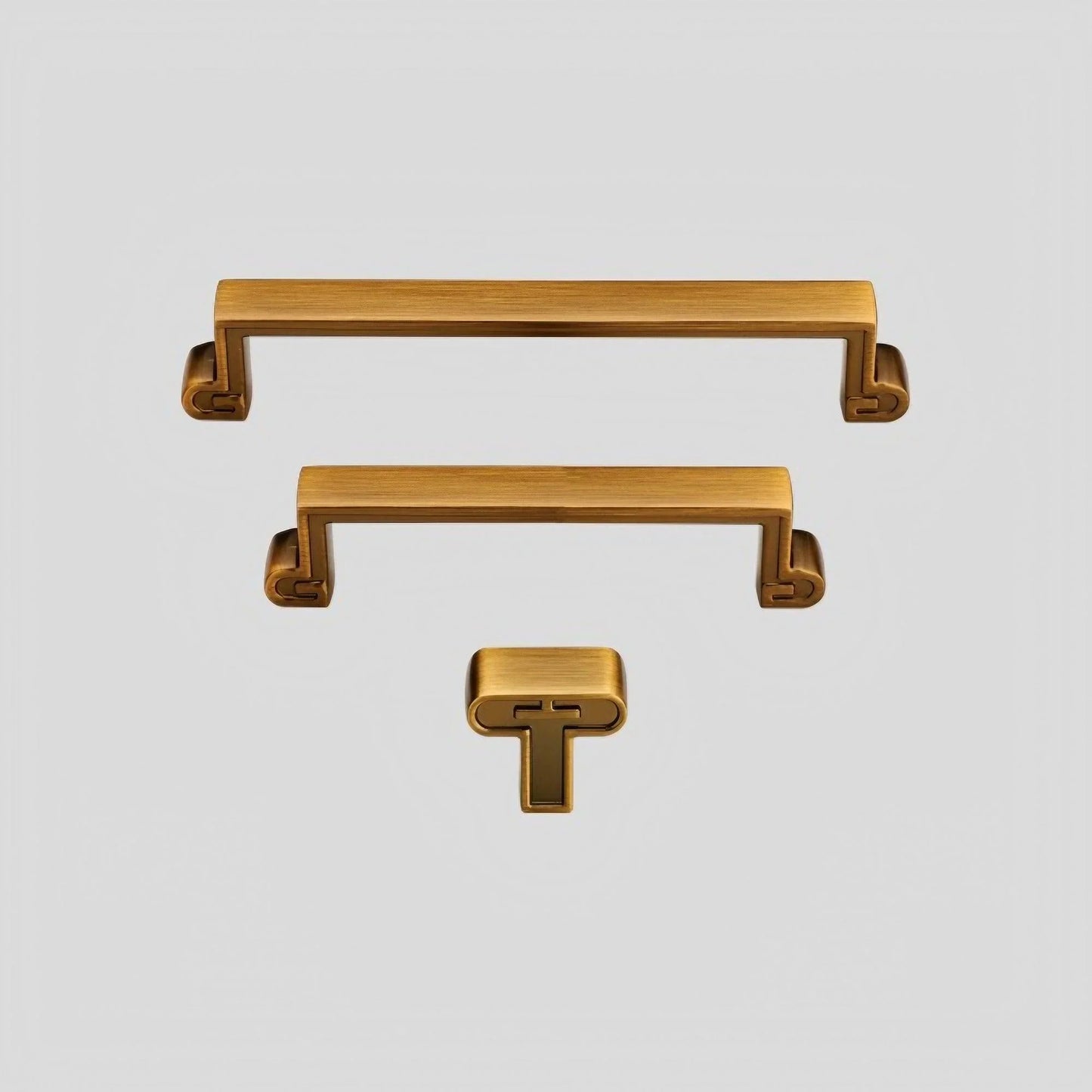 Antique Brushed Brass Cabinet Pulls Dresser Knobs - KAHO Hardware