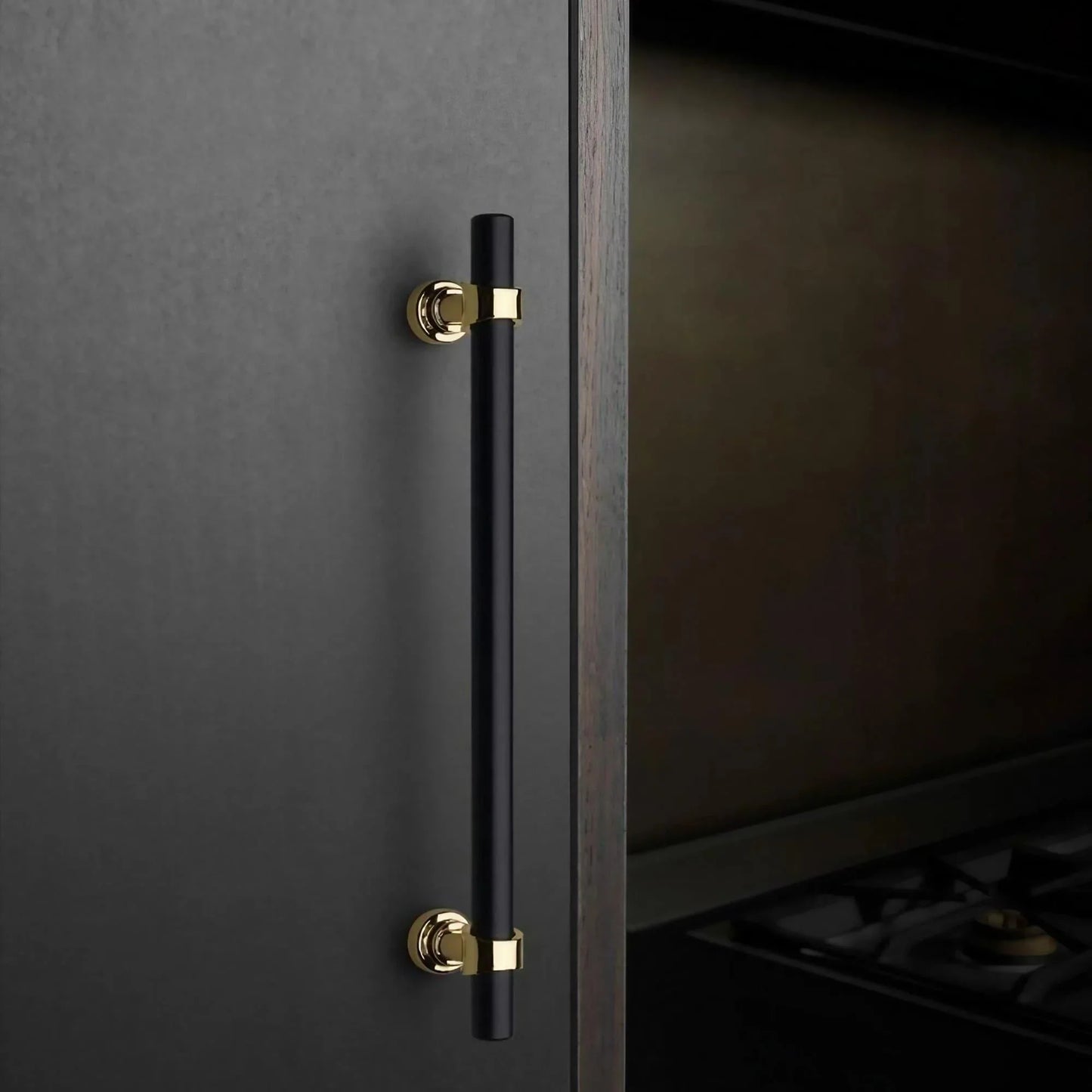 Luxury Black Gold T Bar Cabinet Pulls - KAHO Hardware