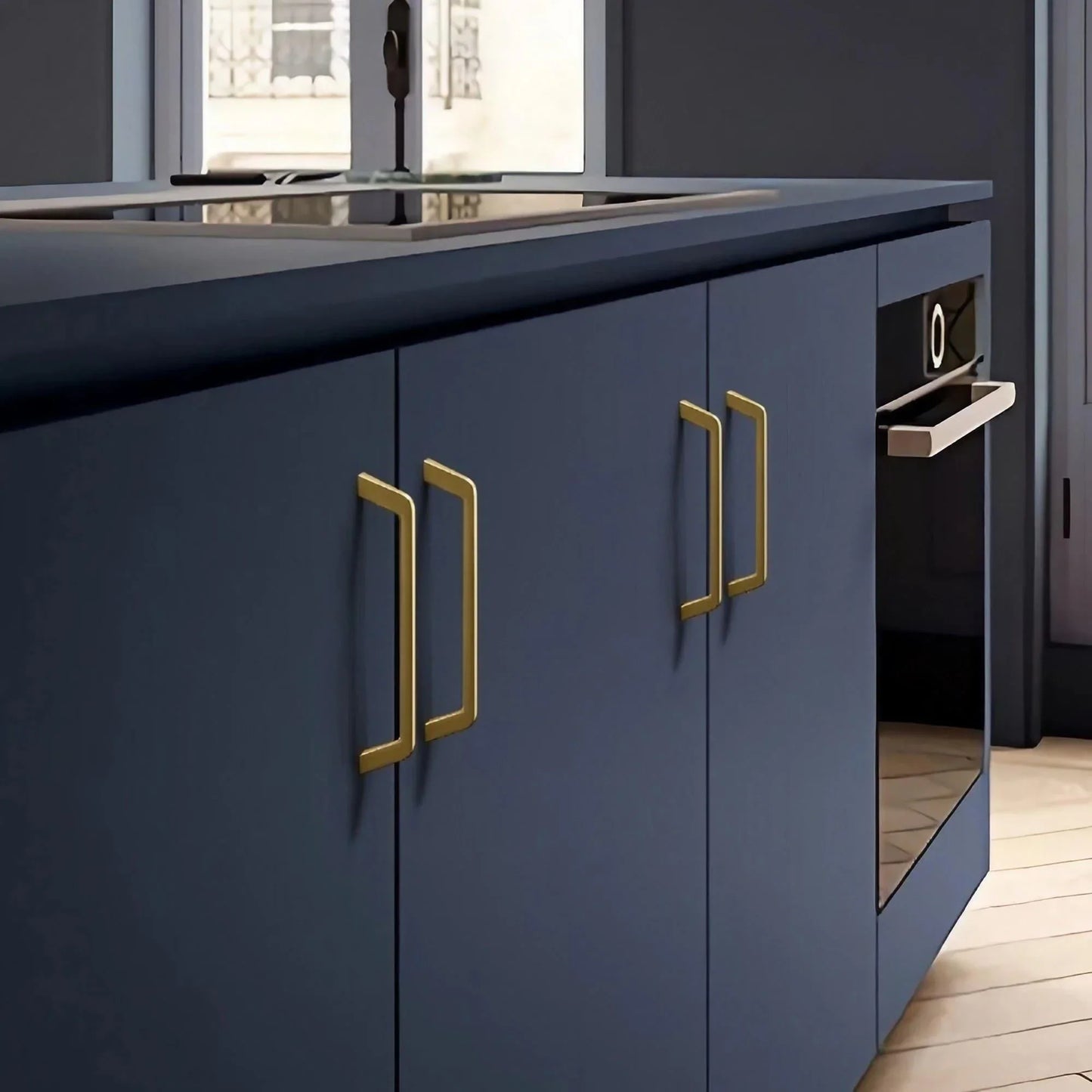 Unique Brushed Nickel Cabinet Pulls Square Drawer Knobs - KAHO Hardware