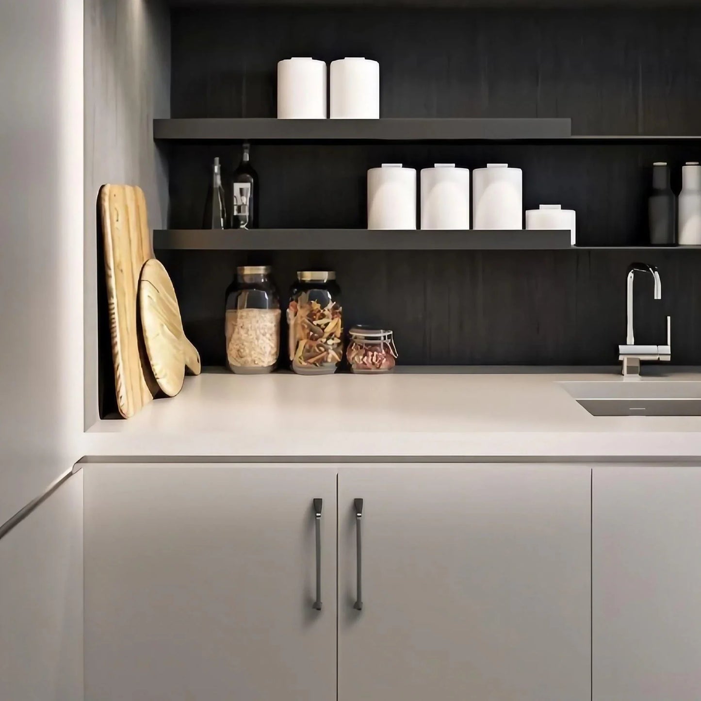 Unique Brushed Nickel Cabinet Pulls Square Drawer Knobs - KAHO Hardware