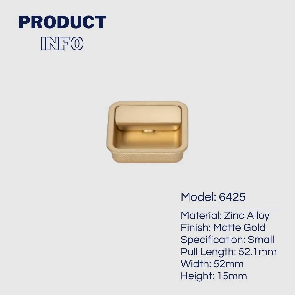 Modern Aesthetics Hidden Drawer Handles Zinc Alloy Cabinet Pulls - KAHO Hardware