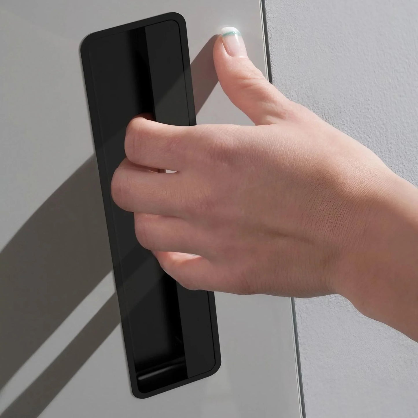 Modern Aesthetics Hidden Drawer Handles Zinc Alloy Cabinet Pulls - KAHO Hardware