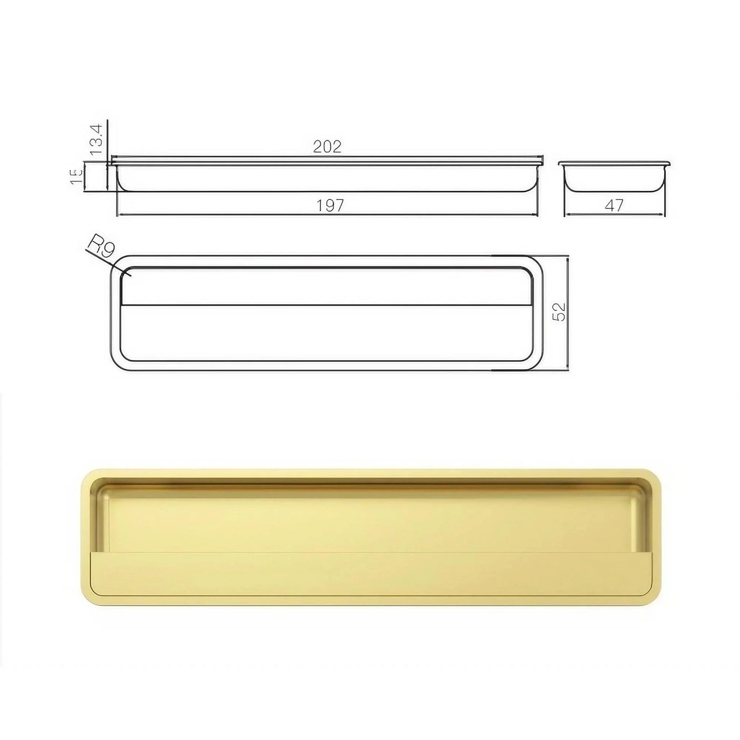 Modern Aesthetics Hidden Drawer Handles Zinc Alloy Cabinet Pulls - KAHO Hardware