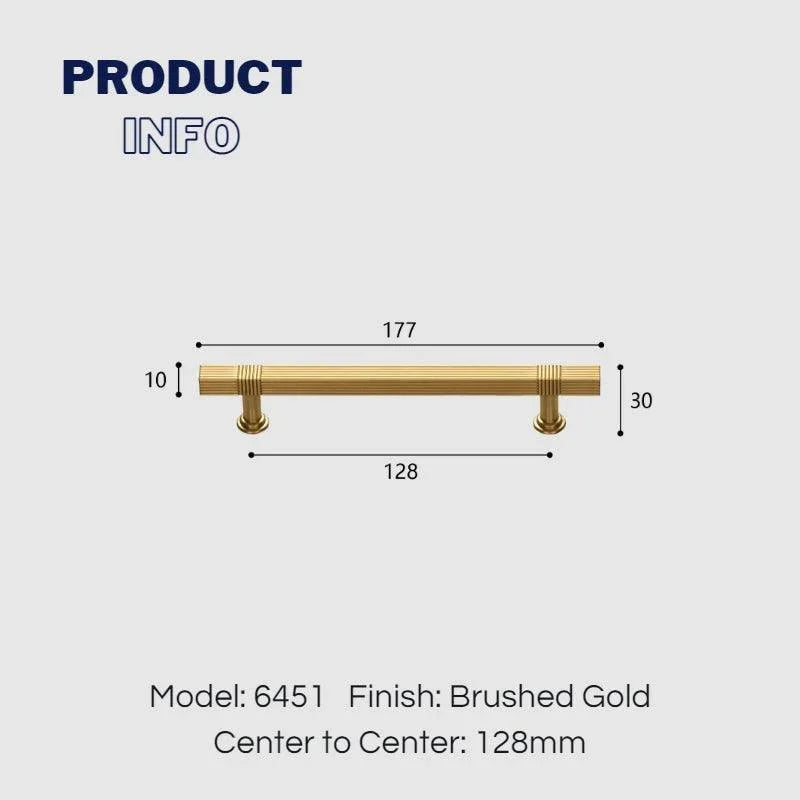 Light Luxury Stripe Nickel Finish Cabinet Bar Pulls T-Bar Knobs - KAHO Hardware
