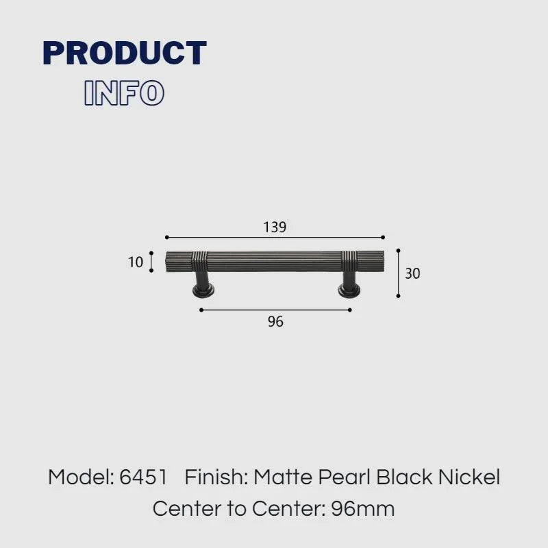 Light Luxury Stripe Nickel Finish Cabinet Bar Pulls T-Bar Knobs - KAHO Hardware