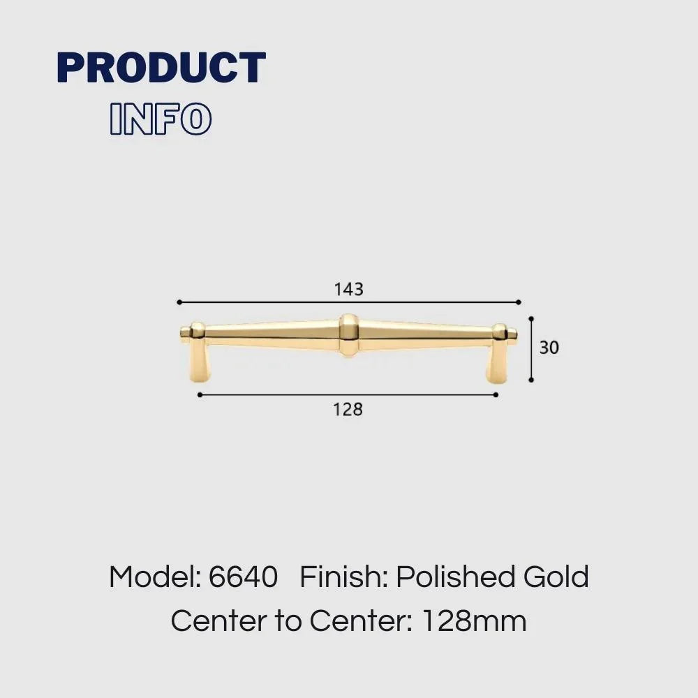 Light Luxury Polished Gold Cabinet Pulls and Knobs - KAHO Hardware
