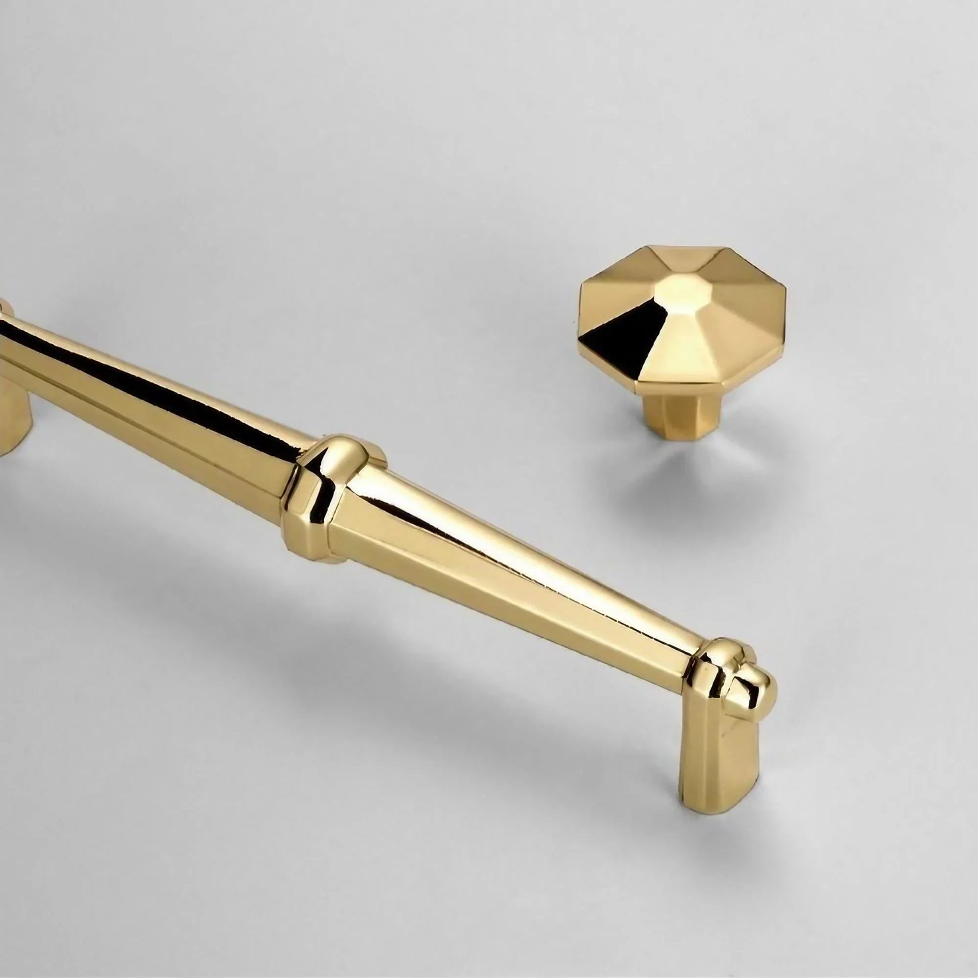 Light Luxury Polished Gold Cabinet Pulls and Knobs - KAHO Hardware