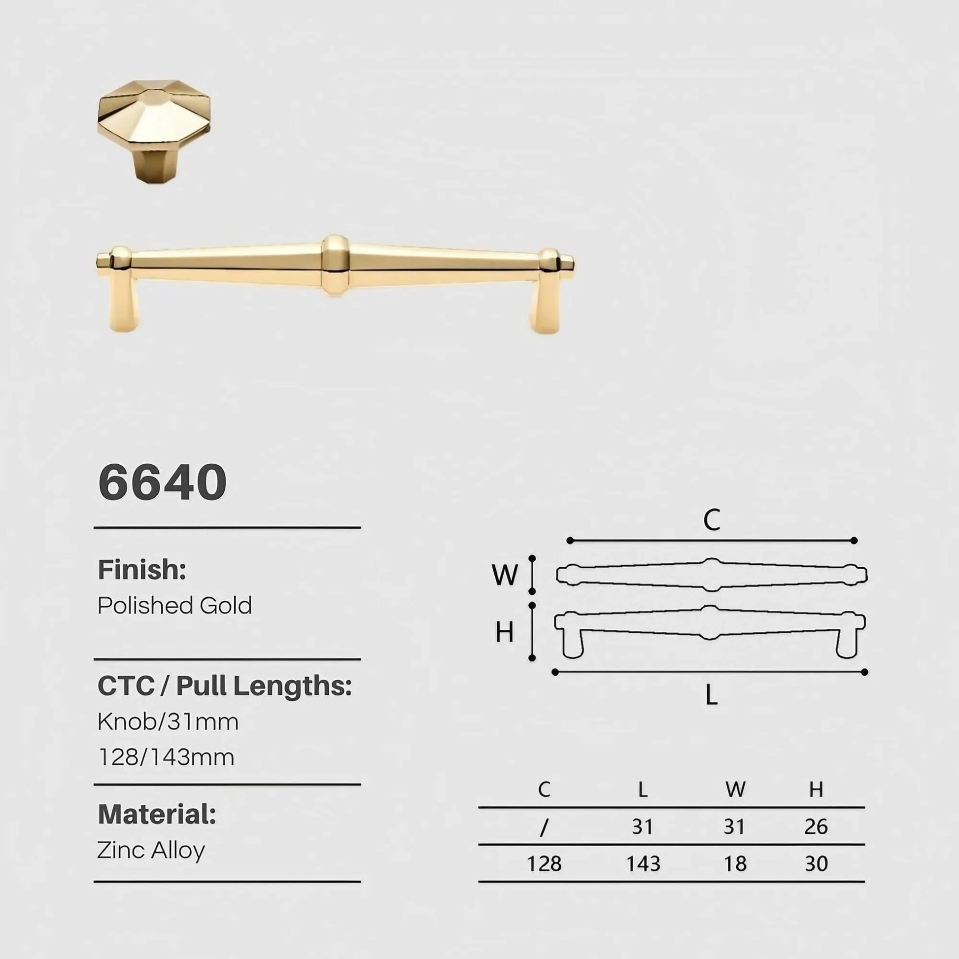 Light Luxury Polished Gold Cabinet Pulls and Knobs - KAHO Hardware