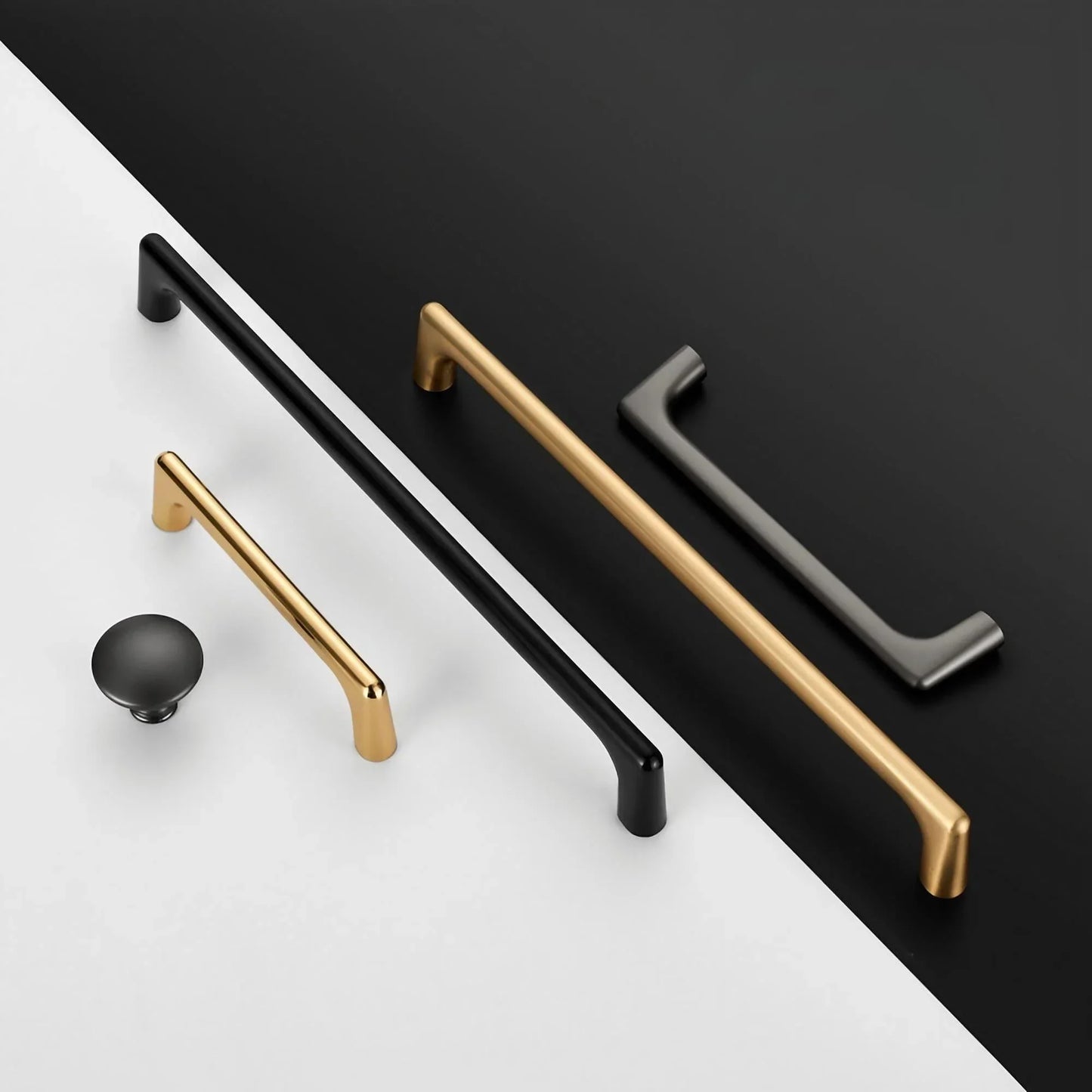 Sleek Drawer Pulls and Knobs Simple Cabinet Handles - KAHO Hardware