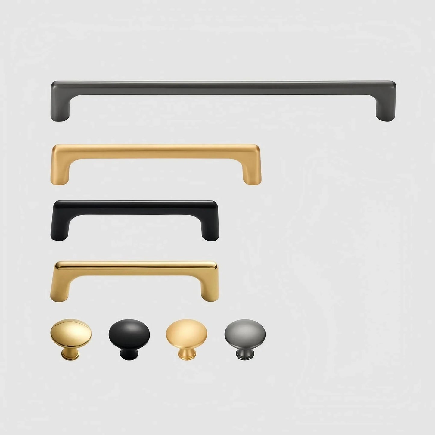 Sleek Drawer Pulls and Knobs Simple Cabinet Handles - KAHO Hardware