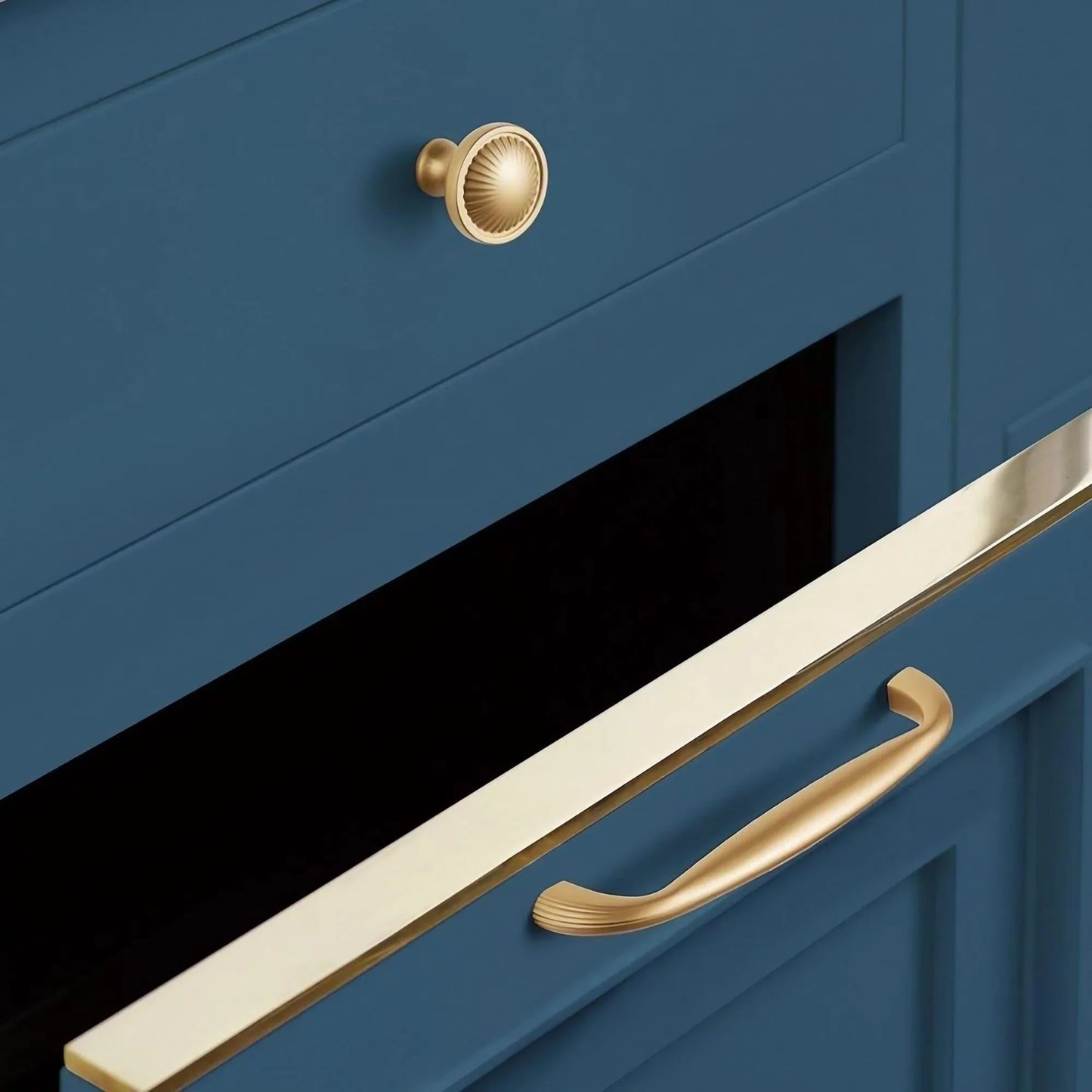 Modern Minimalist Curved Kitchen Cabinet Knobs and Pulls - KAHO Hardware