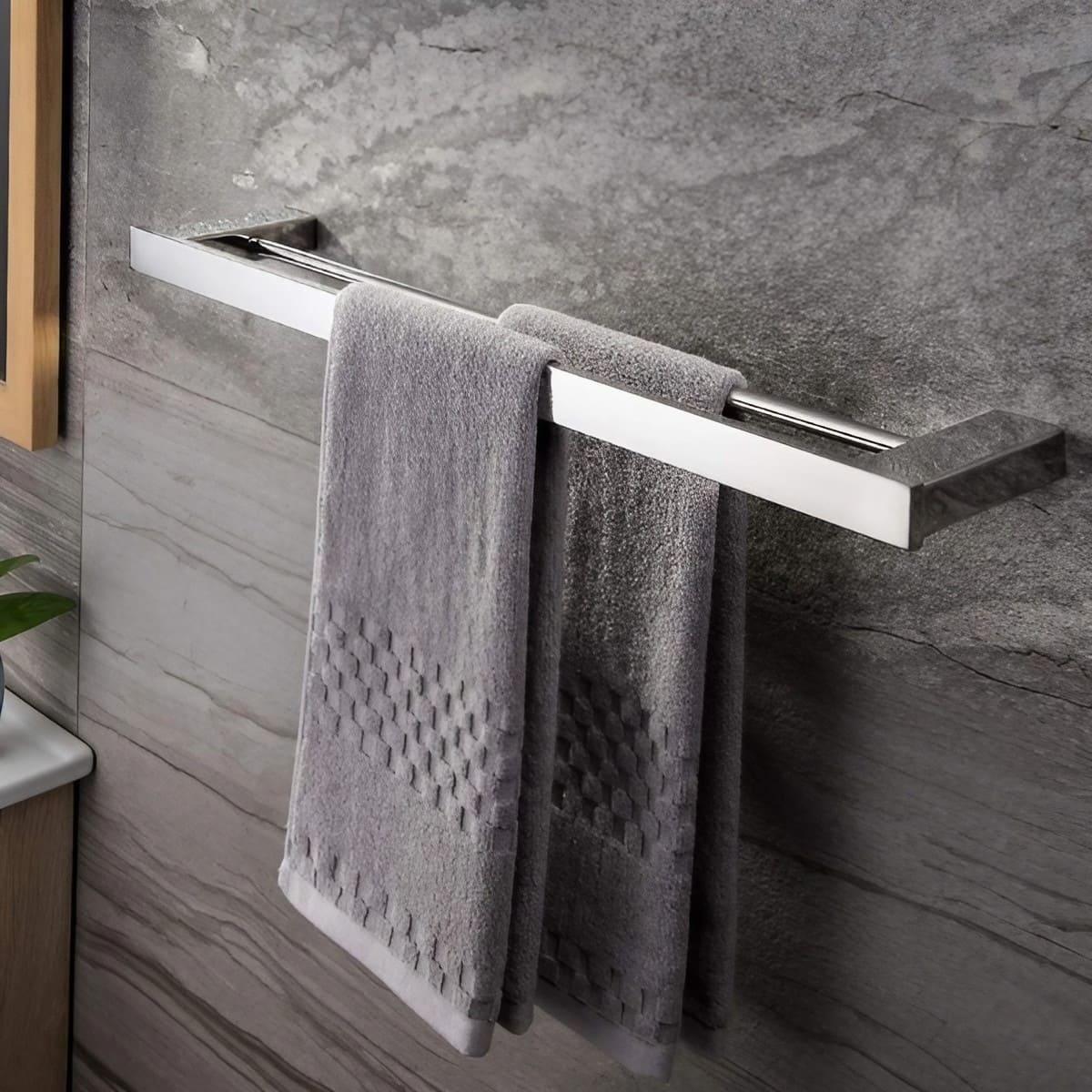 Stainless Steel Wall Mount Bath Towel Bar - KAHO Hardware