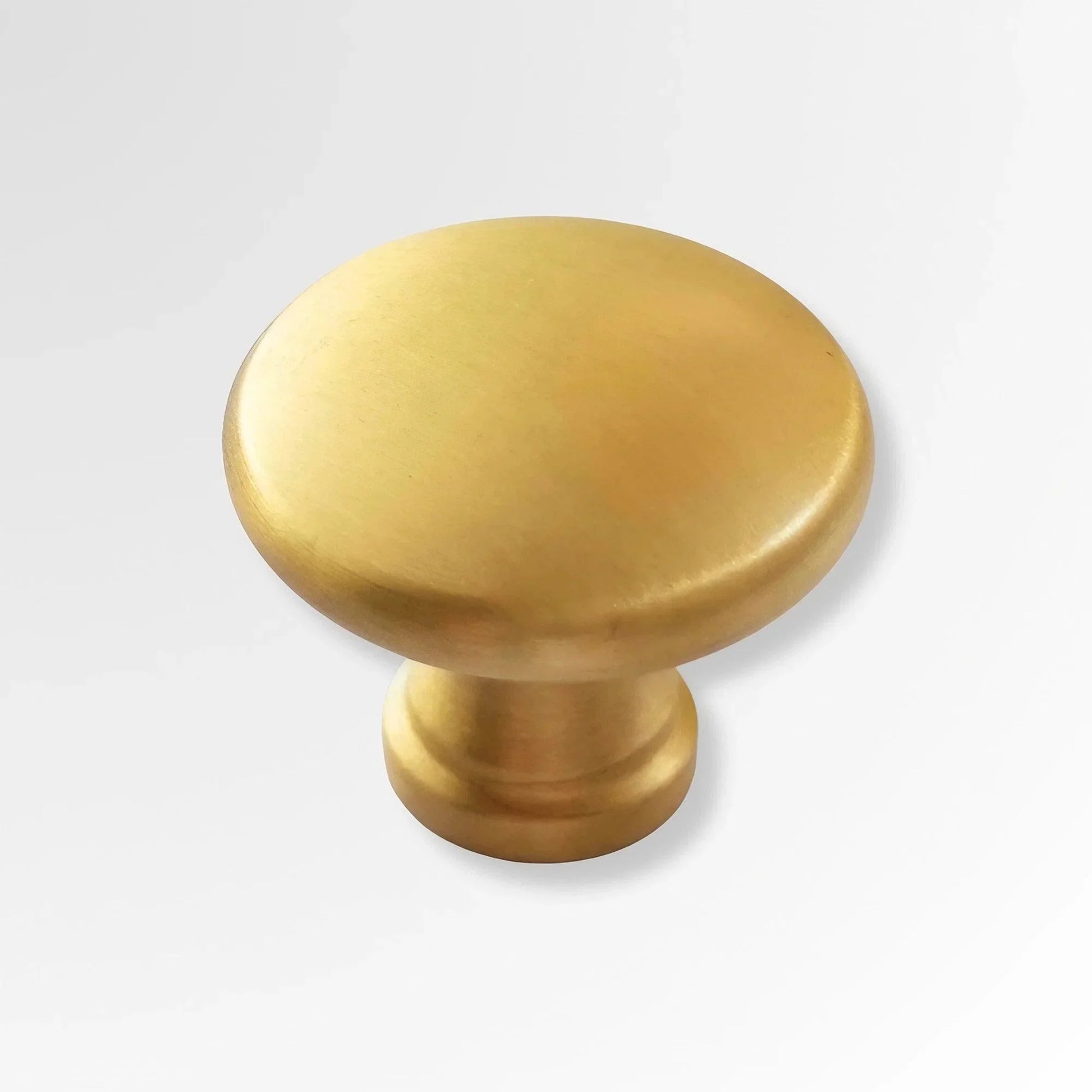 Minimalist Round Brass Knobs for Sleek Kitchen Cabinet Design - KAHO Hardware