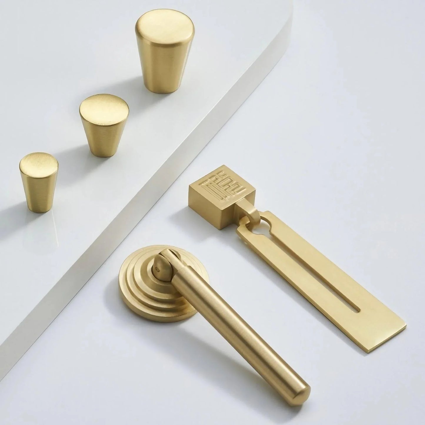 Brushed Brass Kitchen Cabinet Knobs Dresser Drawer Knobs - KAHO Hardware
