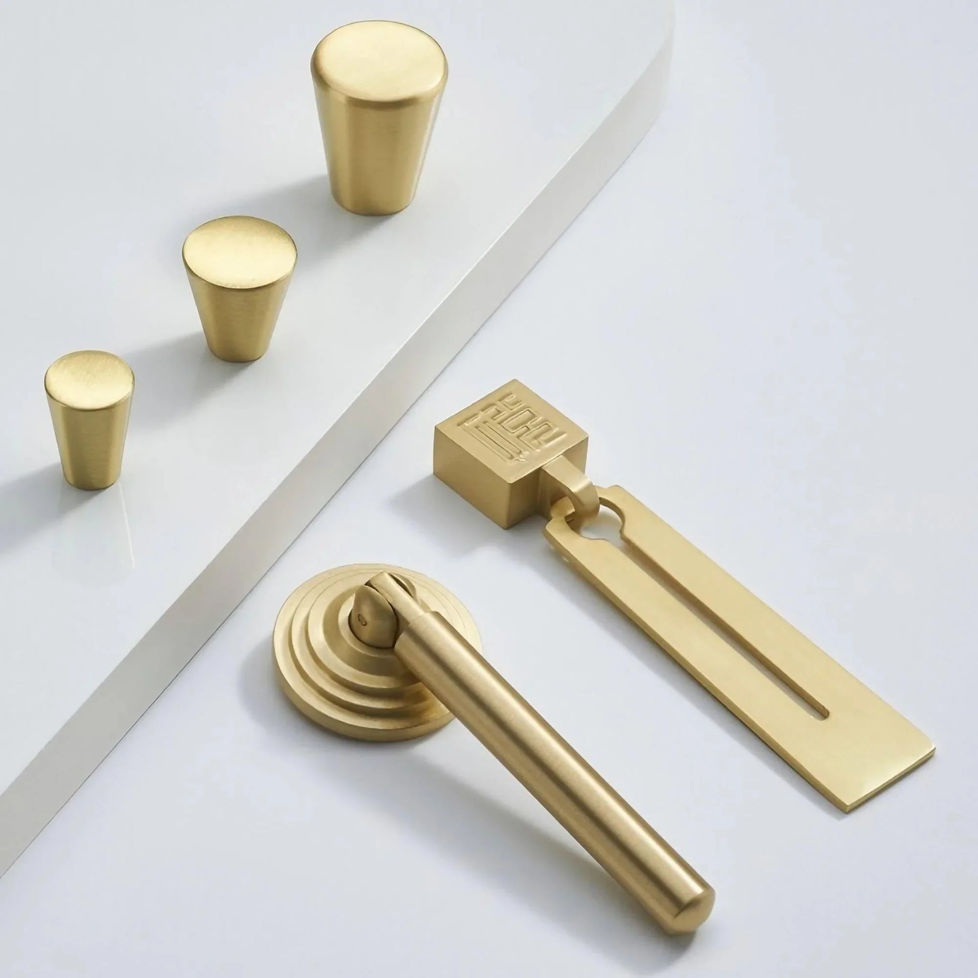 Brushed Brass Kitchen Cabinet Knobs Dresser Drawer Knobs - KAHO Hardware