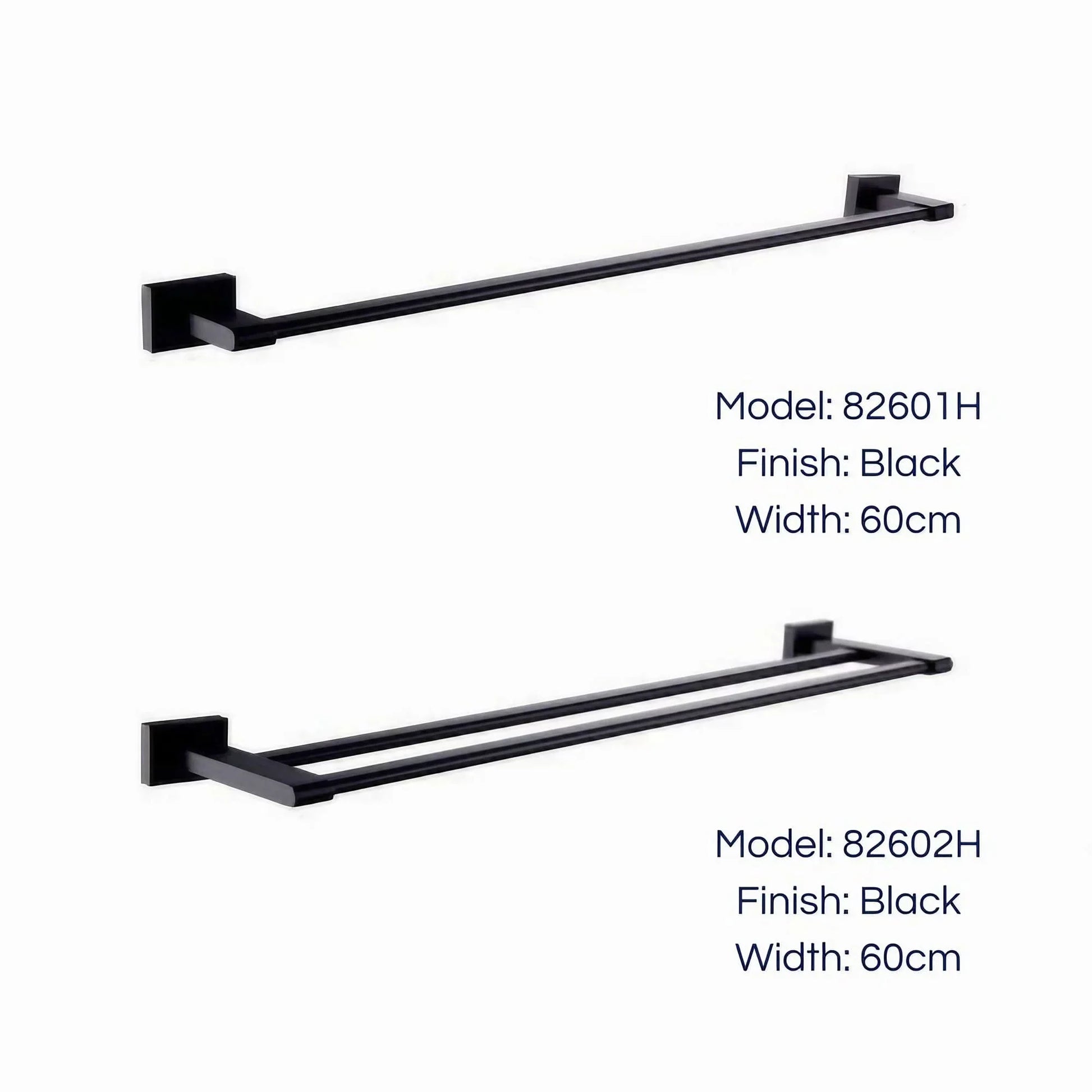 Round Corner Wall Mount Bathroom Towel Bar - KAHO Hardware